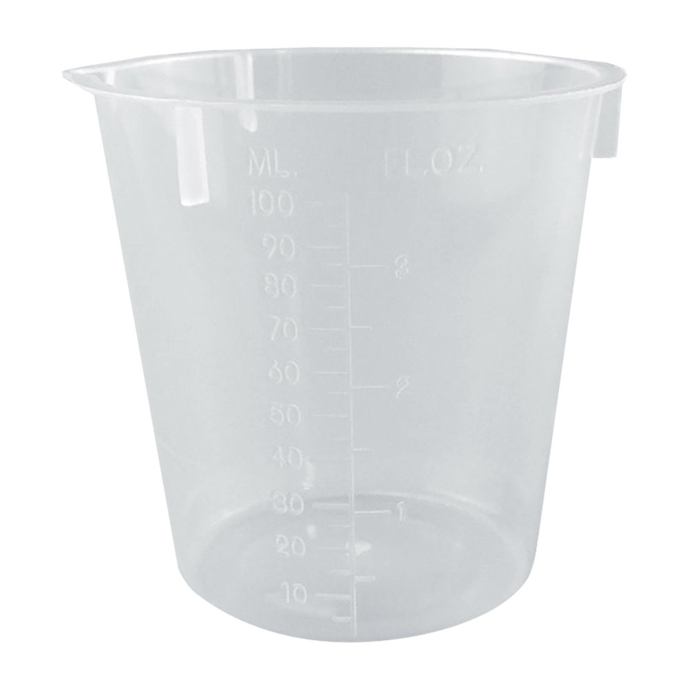 ADAMAS-BETA Lab Glass Measuring Cup Triangle Beaker Plastic Measuring Cup for Weighing Liquids Solids