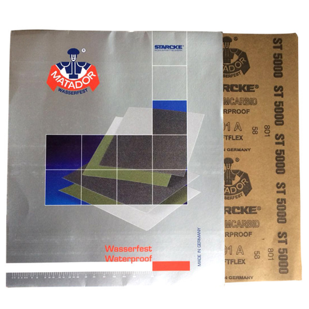 ADAMAS BETA Special Abrasive Paper for Metallography Black Silicon Carbide 230x280mm P80-P7000 Mesh for Polishing/Grinding Sandpaper(Pack of 50)