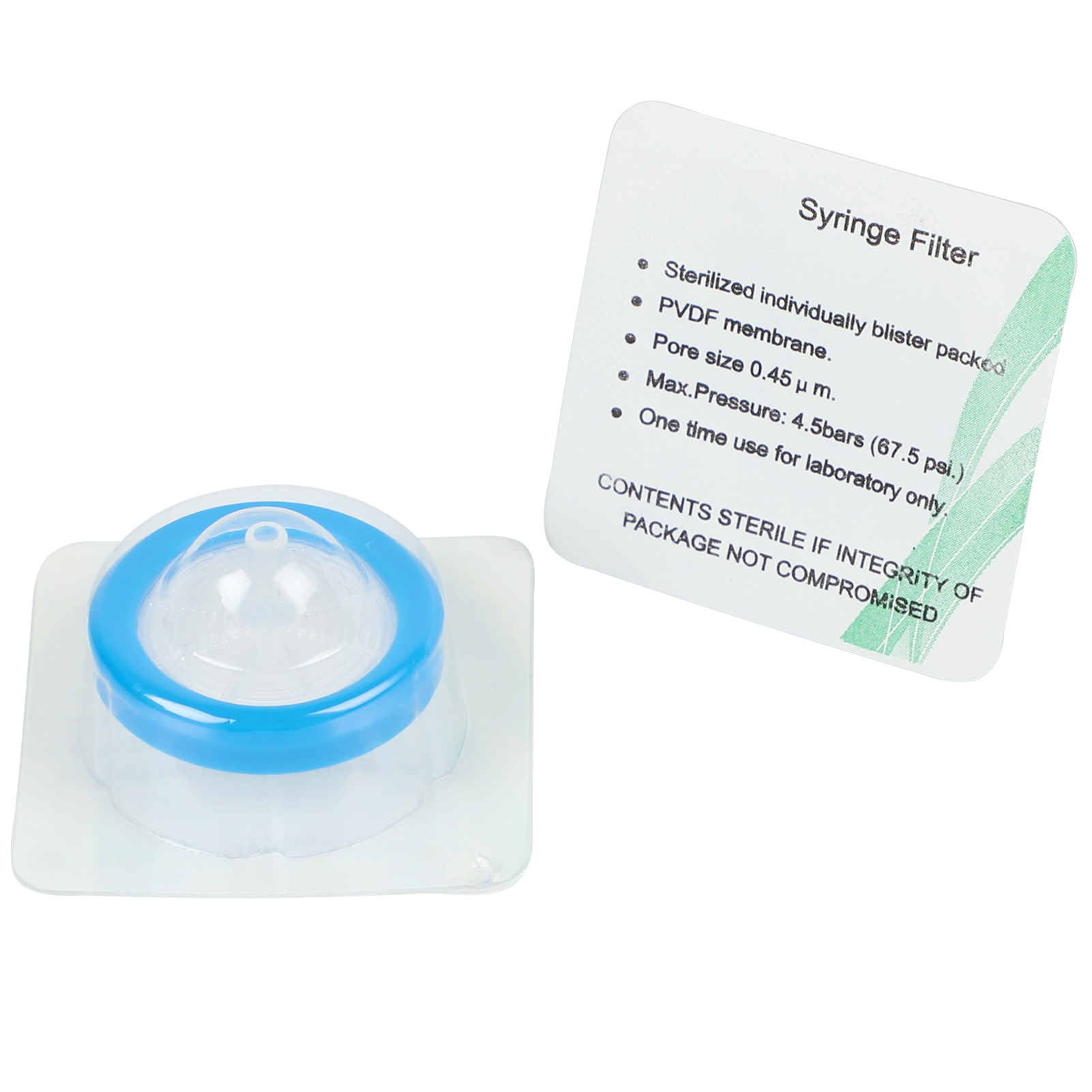 15-100pcs Sterilized Needle Filter PVDF 0.1um 0.22um 0.45um Disposable Individual PP Syringe Filters Lab Experiment Accessories