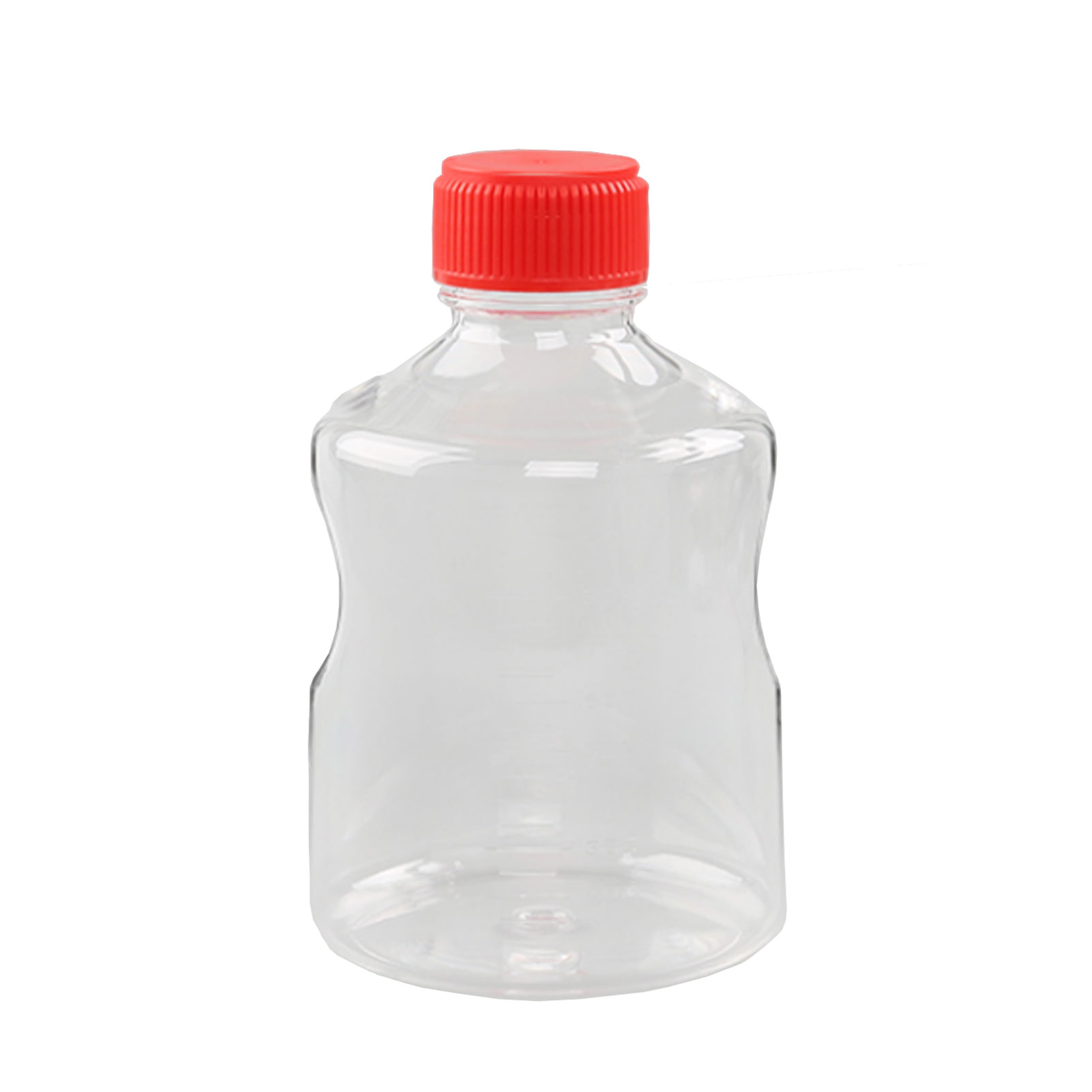 ADAMAS BETA Transparent Polystyrene Culture Liquid Bottle with HDPE Cover Laboratory Cell/Microbial Culture Storage Bottle 150ML-2000ML
