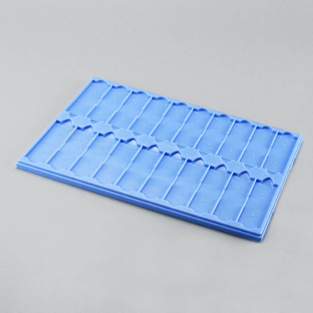 ADAMAS BETA Lab Plastic Microscope Slide Drying Board PS Reusable Laboratory Biological Sample Storage Plate Suitable 20 Sheets Standard Slides