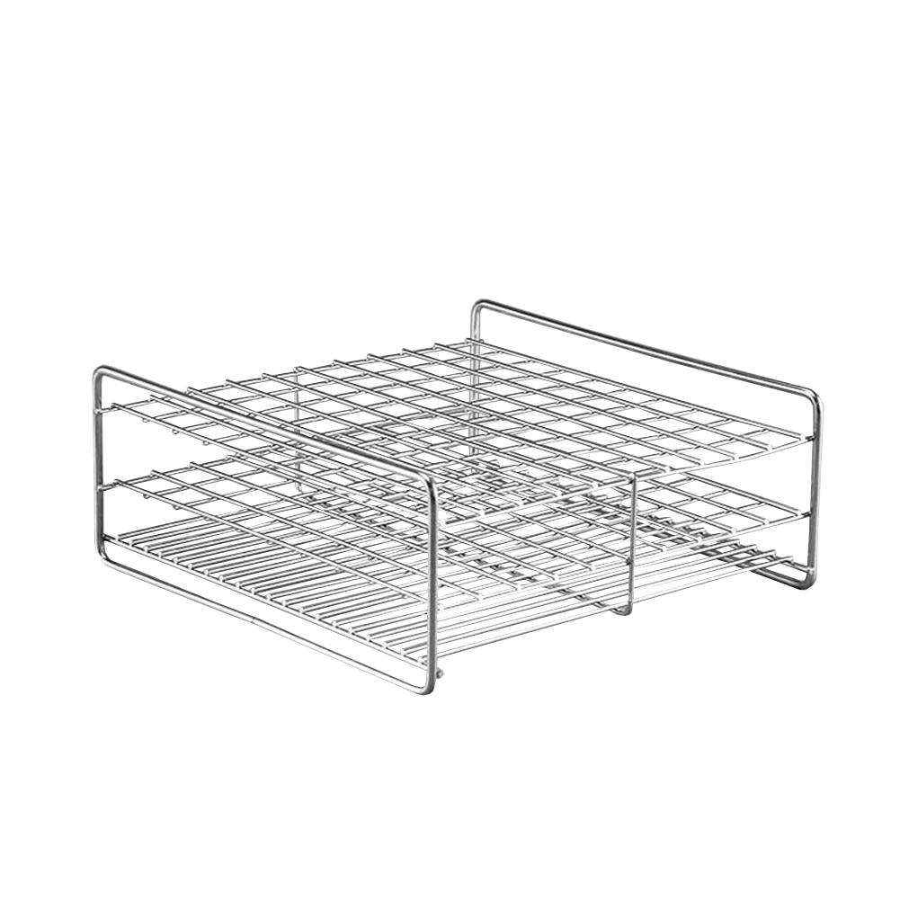 ADAMAS-BETA Stainless Steel Test Tube Rack Various Specifications Grid Arrangement Lab Tube Holder 10-100 Well 