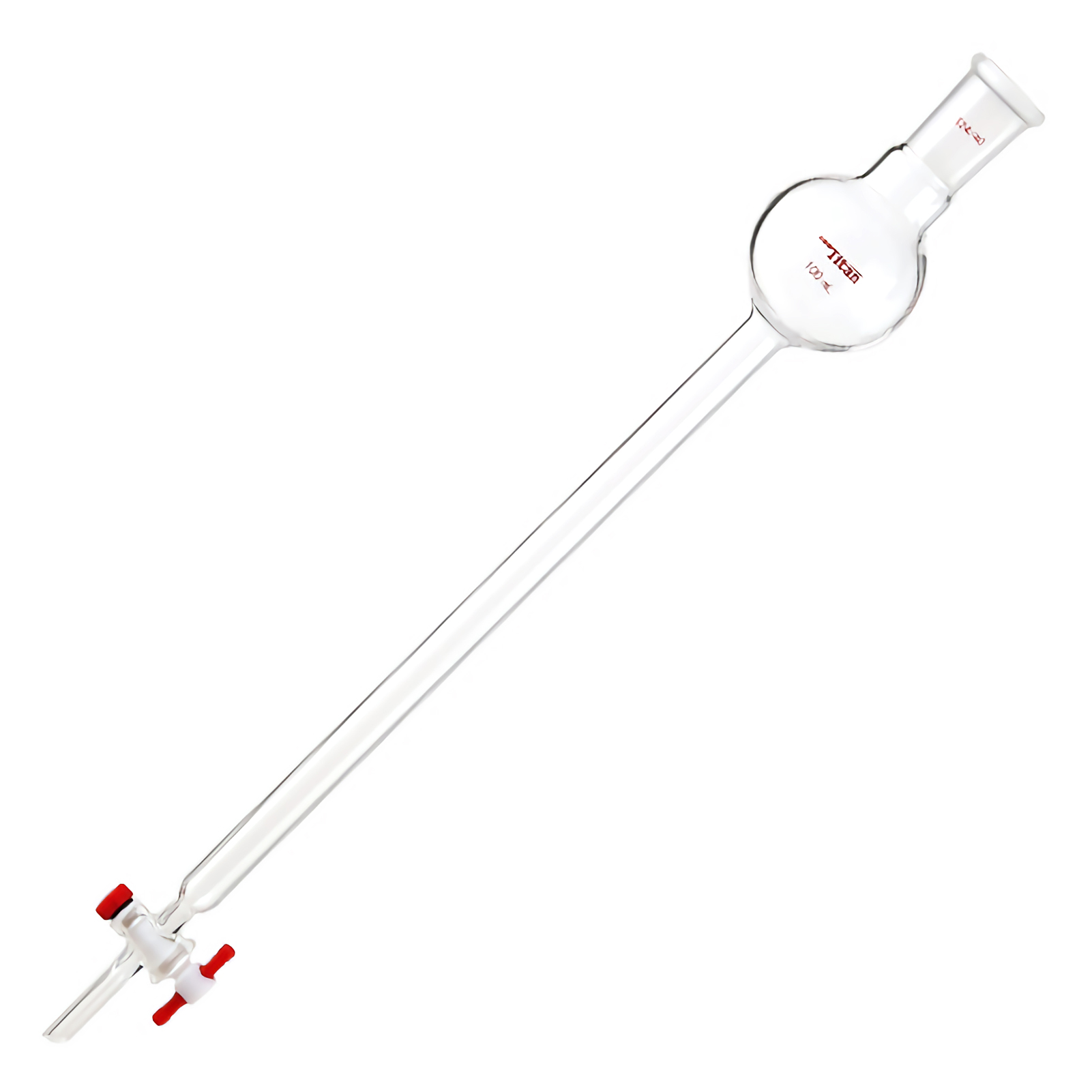 ADAMAS-BETA Laboratory Glass Flash Chromatographic Column with Liquid Storage Ball PTFE Piston Grinding Mouth 24/40 100-500ml Lab Glassware