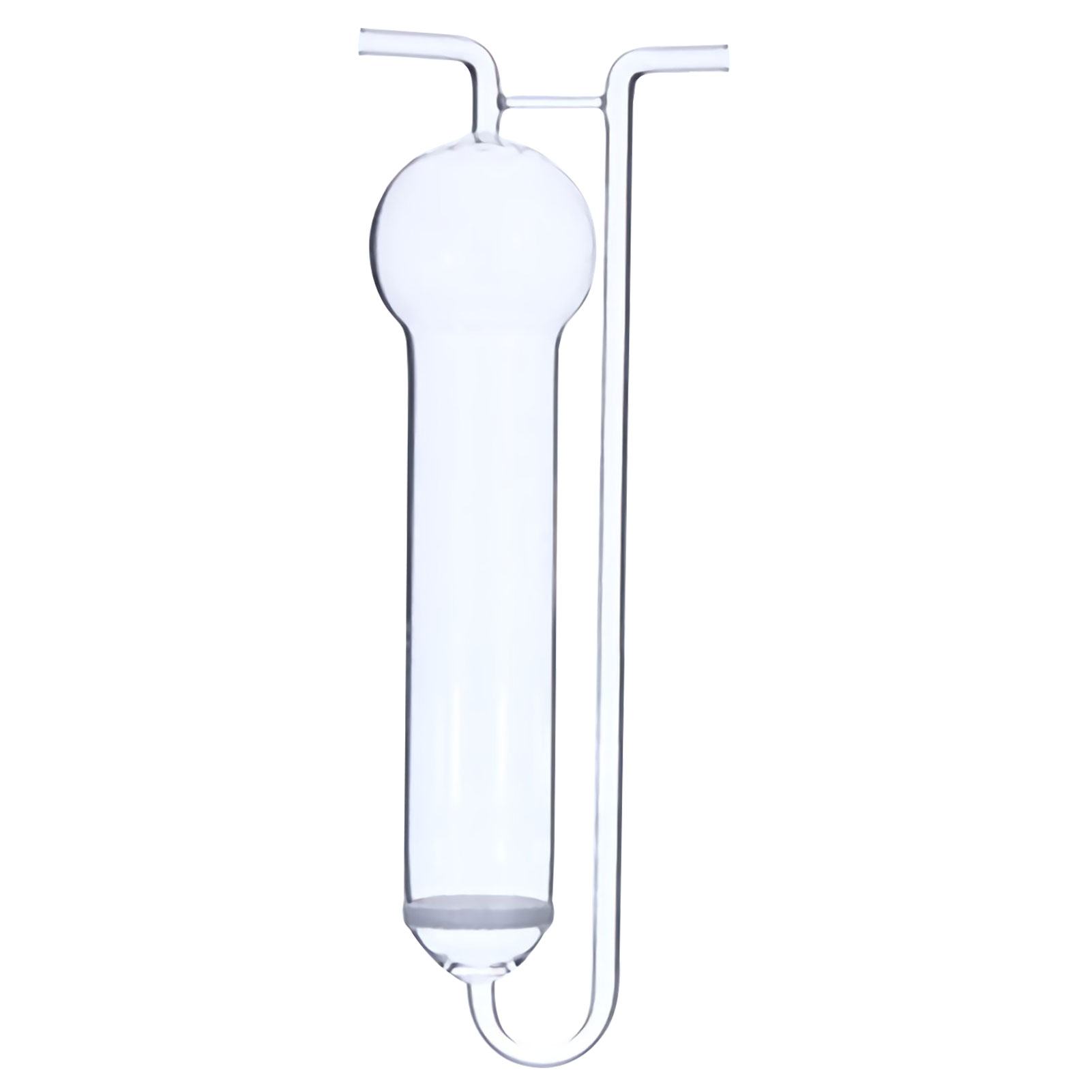 ADAMAS BETA U-shaped Porous Plate Glass Absorption Tube White/Brown 10-125ml Laboratory Gas Absorption Sampling Bottle Air Collector