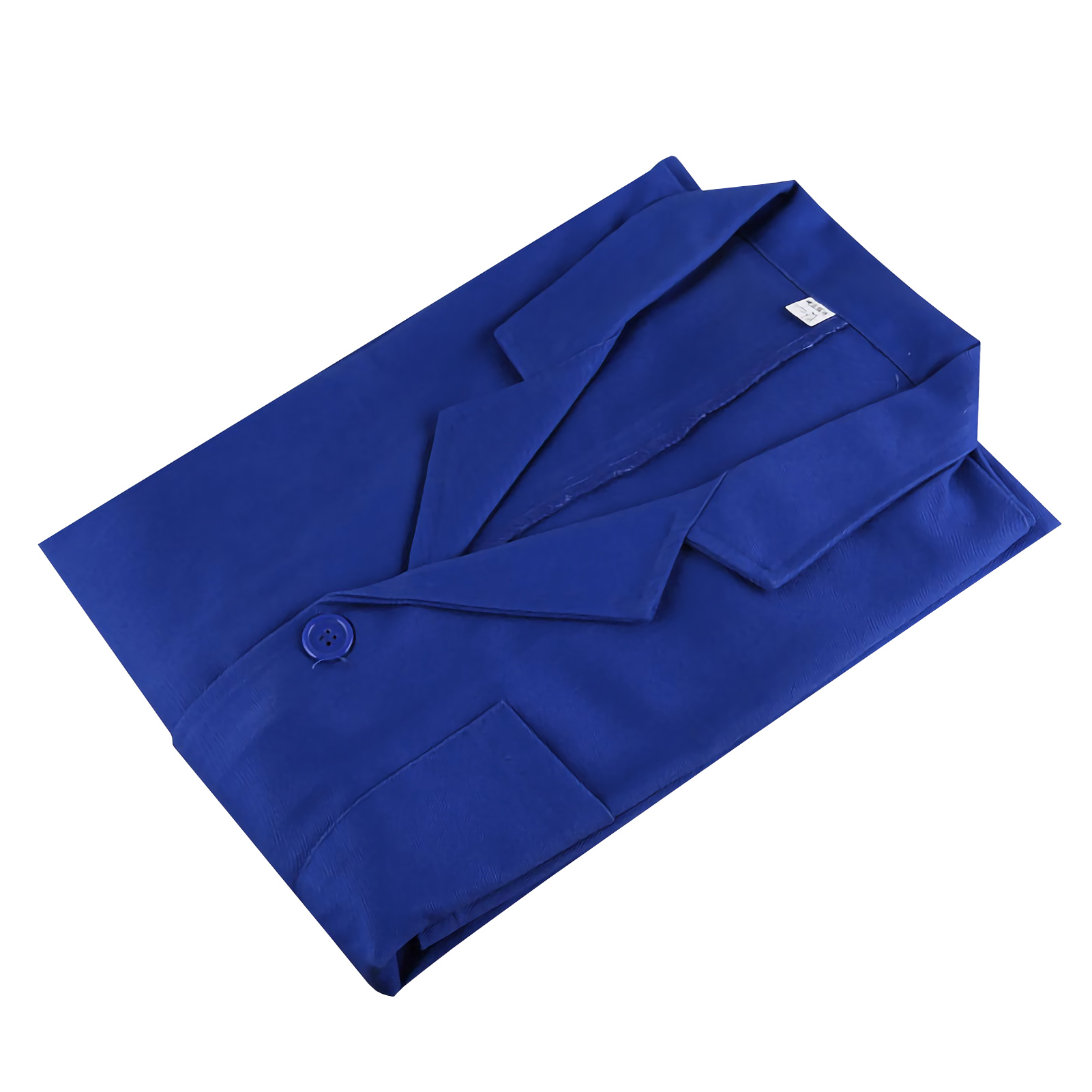 ADAMAS BETA Laboratory Flame Retardant Blue Coat Anti-static Tops Mens Long Sleeve Uniform Labor Protection Clothing with Pockets