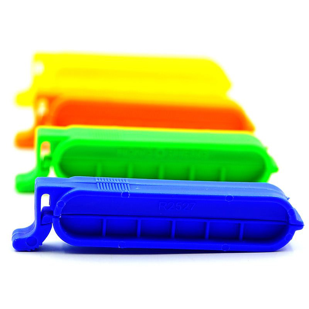 ADAMAS-BETA 10Pcs Dialysis Bag Clamp PP Plastic Laboratory Sealing Clamp Colored 60mm Dialysis Membrane Clips for 25-44mm Bags