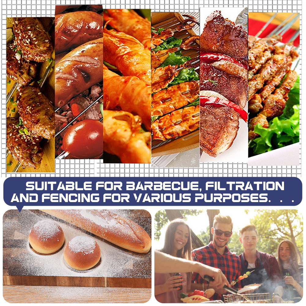 ADAMAS-BETA Stainless Steel Wire Mesh 50*250cm 5-200Mesh Plain Woven Mesh Laboratory Sieve Sheet for Hierarchical Filtering Experiment