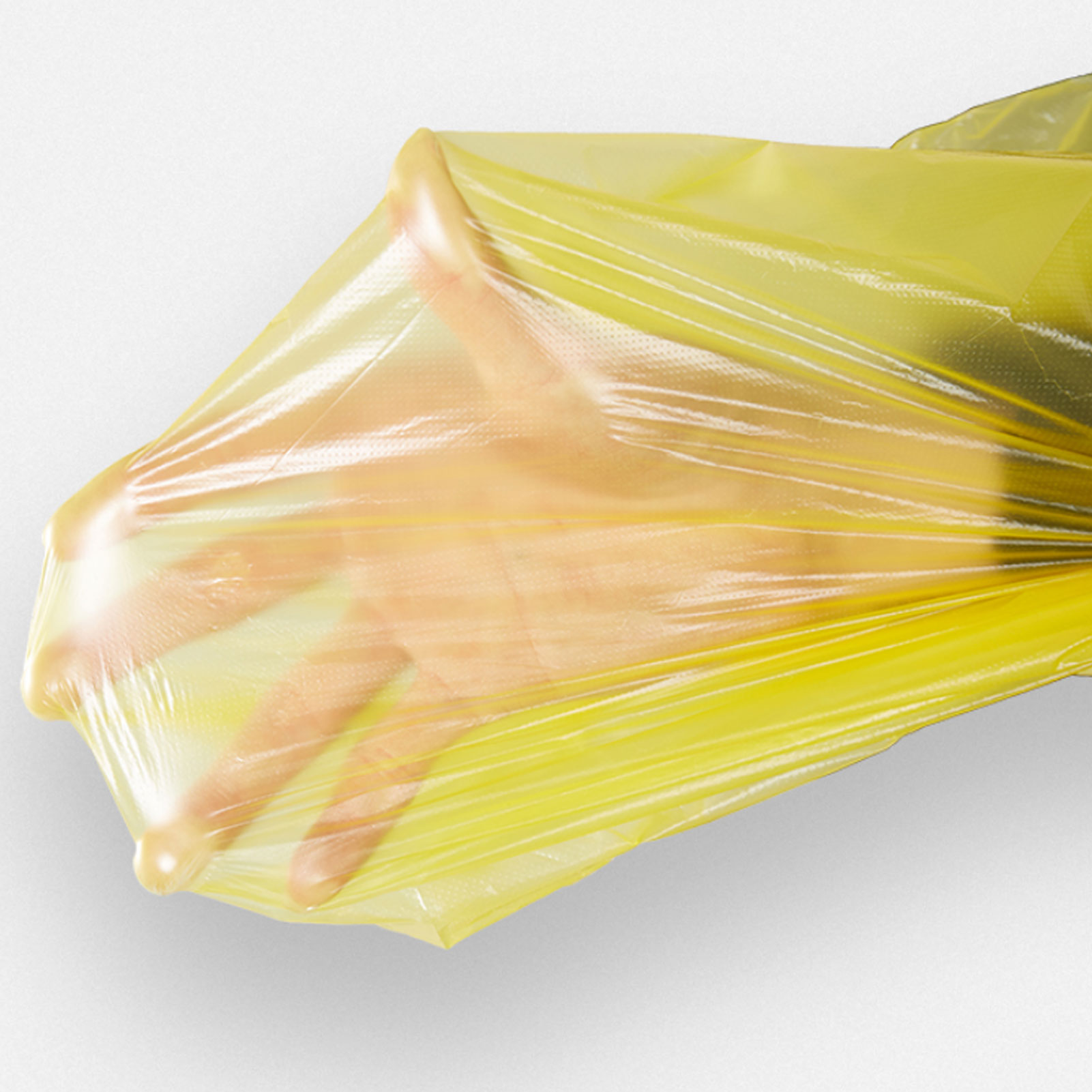 ADAMAS BETA PE Medical Waste Bags Plastic Thickened Flat/Vest Waste Packaging Bags Sealing Laboratory Yellow Rubbish Bags