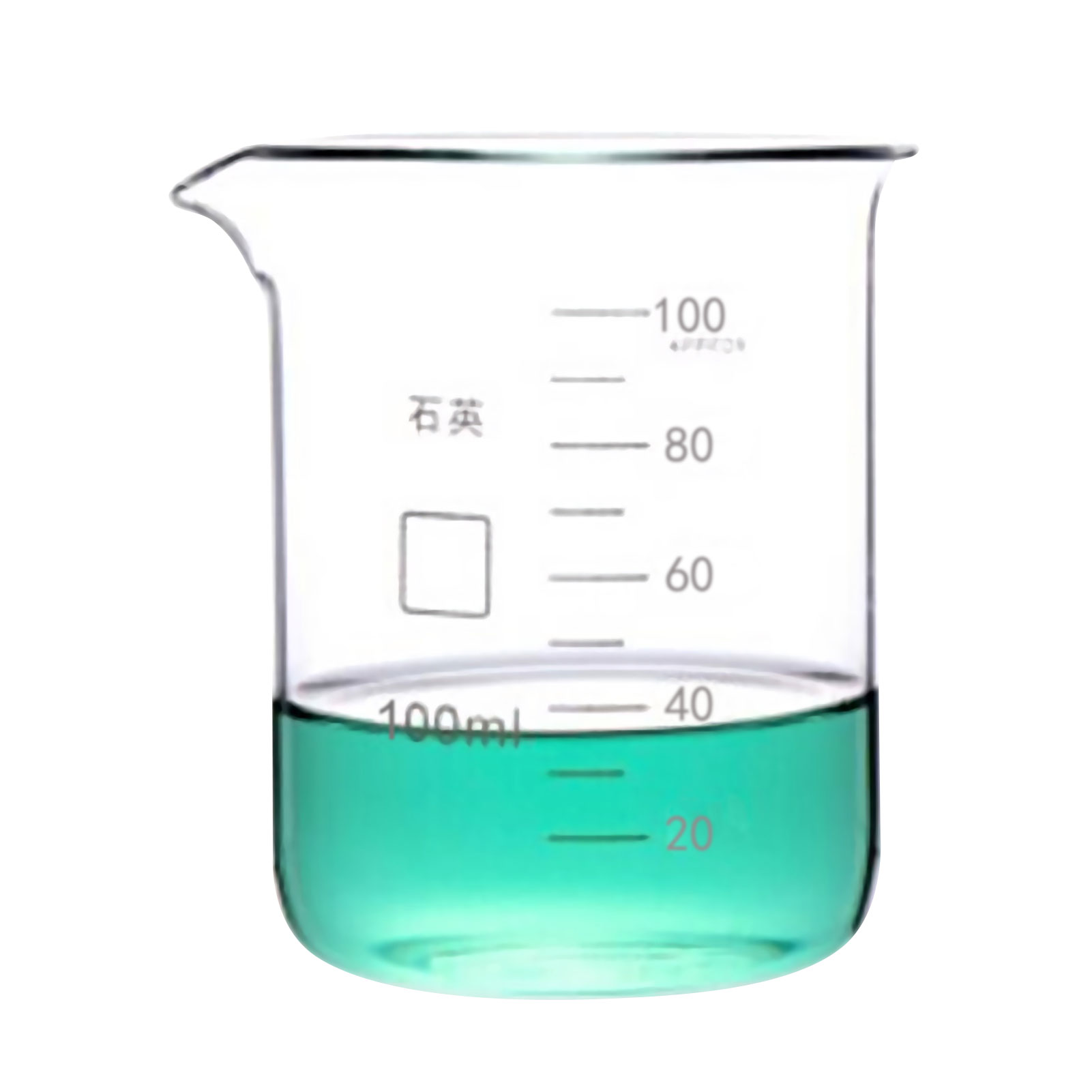 ADAMAS BETA Laboratory Quartz Beaker 50ml 100ml 300ml 2000ml Graduated Transparent Thick Wall Glass Beakers for Heating Experiment