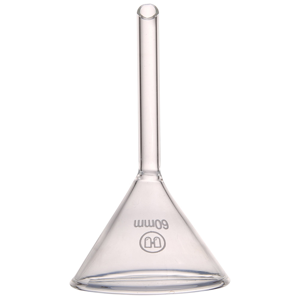 ADAMAS BETA Wholesale Lab Short Tube Glass Funnels 40-150MM Triangular Funnel Laboratory Sub Packaging/Filter Funnel