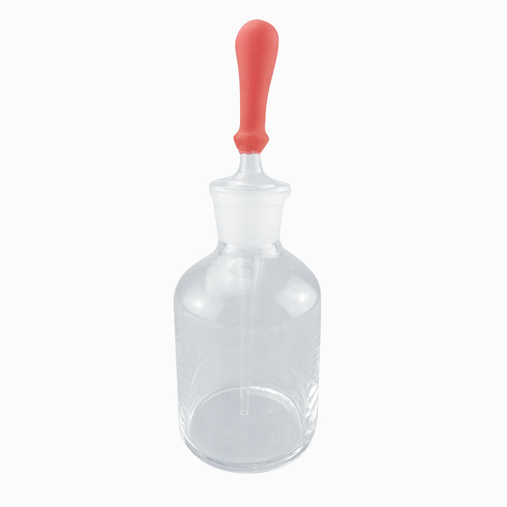 ADAMAS BETA Glass Dropper Bottle 30ml 60ml 125ml Dropping Reagent Storage Bottle with Rubber Head Stopper Scaleless Lab Glassware