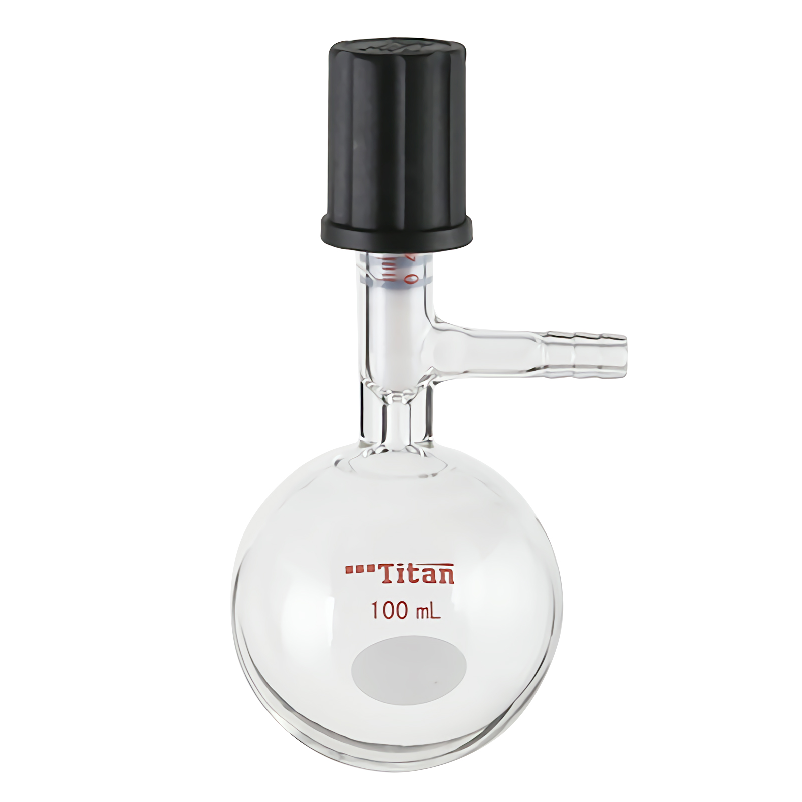 ADAMAS BETA 4-8mm High Vacuum Valve Solvent Storage Bottle 50-1000ml High Borosilicate Glass Round Bottom Laboratory Reaction Ball Bottles