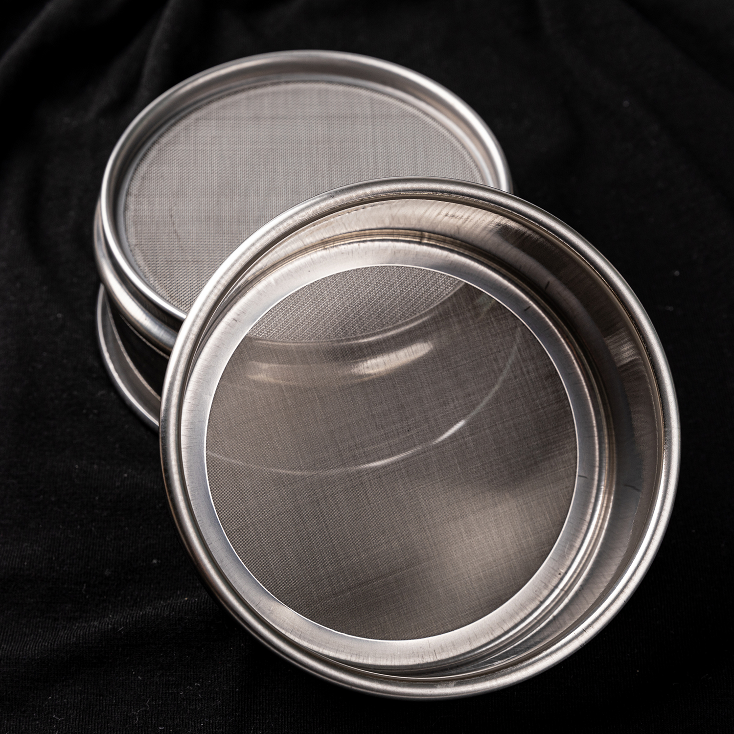 Adamas-Beta φ10×4.5cm 120 Mesh 304 Stainless Lab Sieves Economy Test Sieve 304 Stainless Steel Wire Cloth（0.125mm）