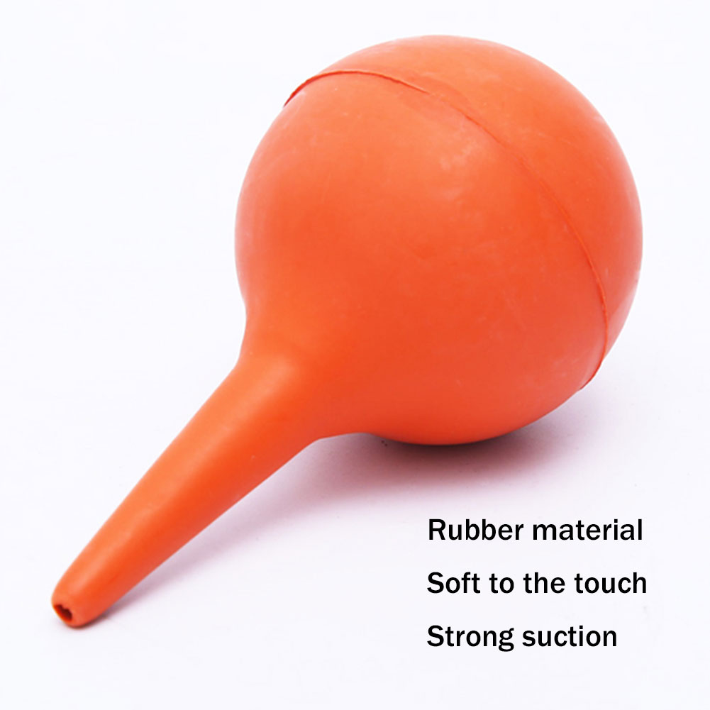 ADAMAS-BETA Lab Rubber Ear Washing Ball Auricular Bulb 30ml 60ml 90ml Syringe Bulb Cleaner Sucking Blowing Balloon