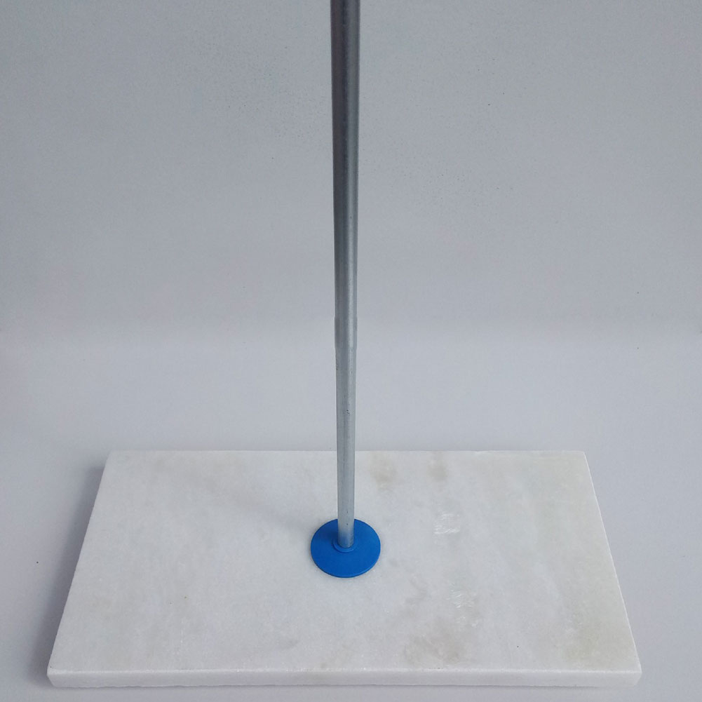 ADAMAS-BETA Lab Titration Table White Porcelain/Glass/White Marble Base with 650mm Iron Rod for Acid Base Titration Experiment