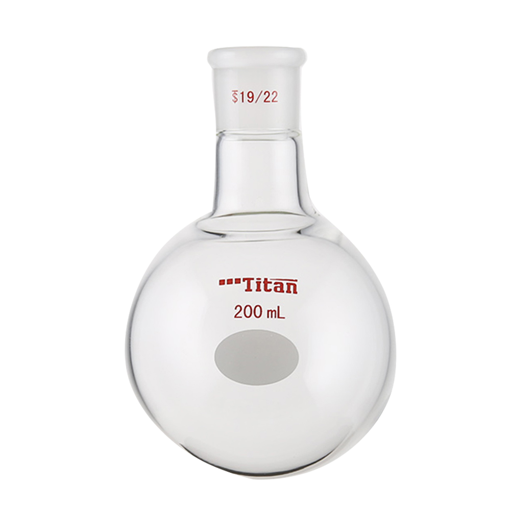 ADAMAS BETA Lab Glass Flasks Single Neck Round Bottom Ball Bottle Thick-Walled Grinding Mouth 200-500ml Reaction One-Mouth Ball Bottles