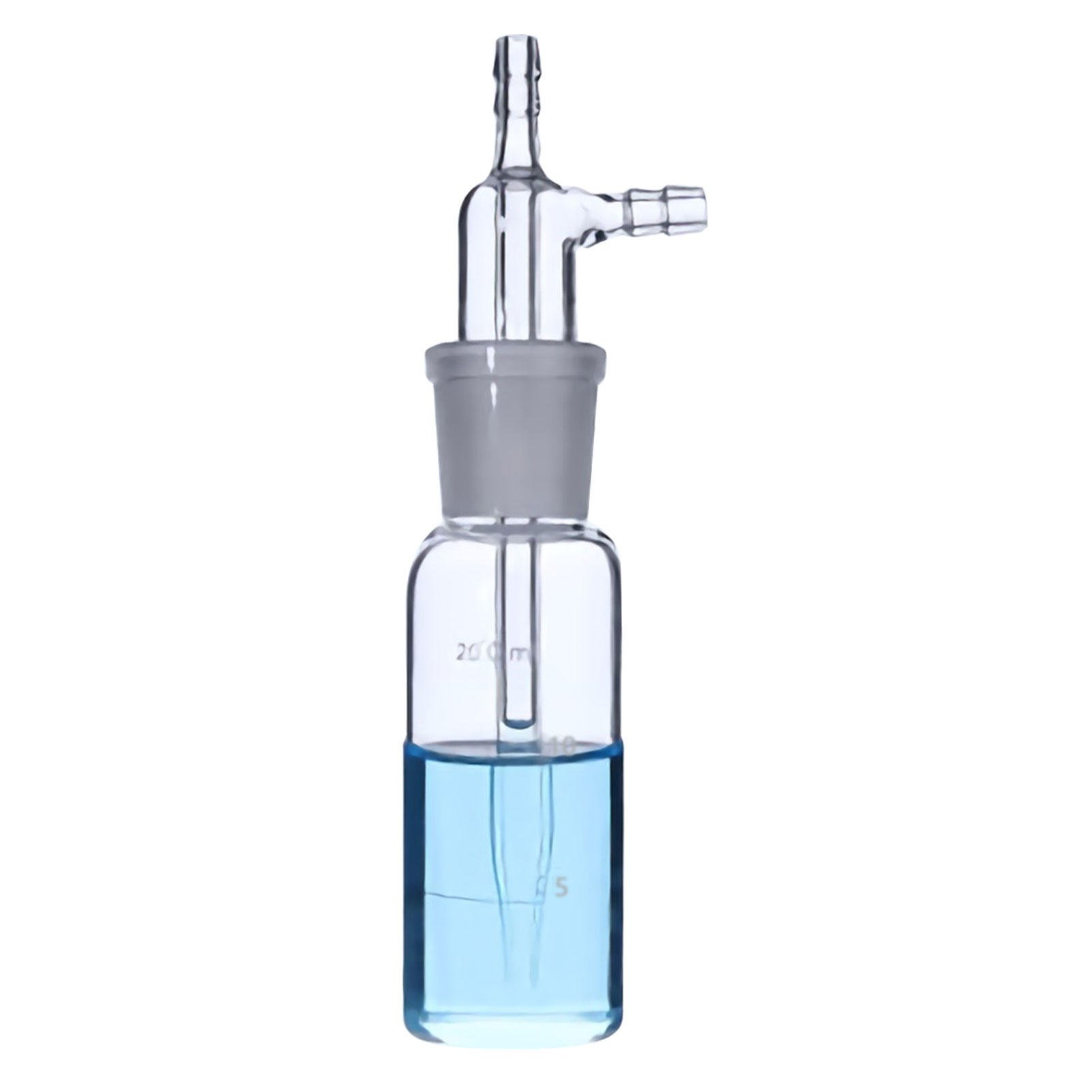 ADAMAS BETA Impact Glass Absorption Bottle 10-250ml Graduated Grinding Mouth Laboratory Impact Absorber Sampling Bottle