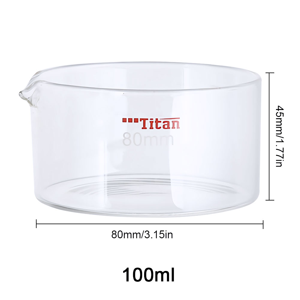 ADAMAS-BETA High Borosilicate 3.3 Glass Crystal Dish 100ml 2000ml Plat Bottom Transparent Diameter 80mm 200mm Lab Evaporating Dish