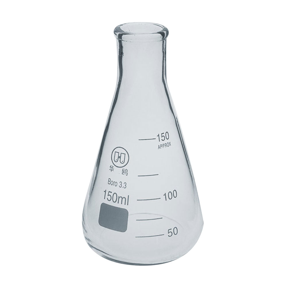 ADAMAS-BETA Lab Glass Triangular Beaker Erlenmeyer Flask with Stopper Narrow Mouth/Wide Neck 25ml-1000ml Micro Erlenmeyer Flask 10ml (Pack of 6/12)