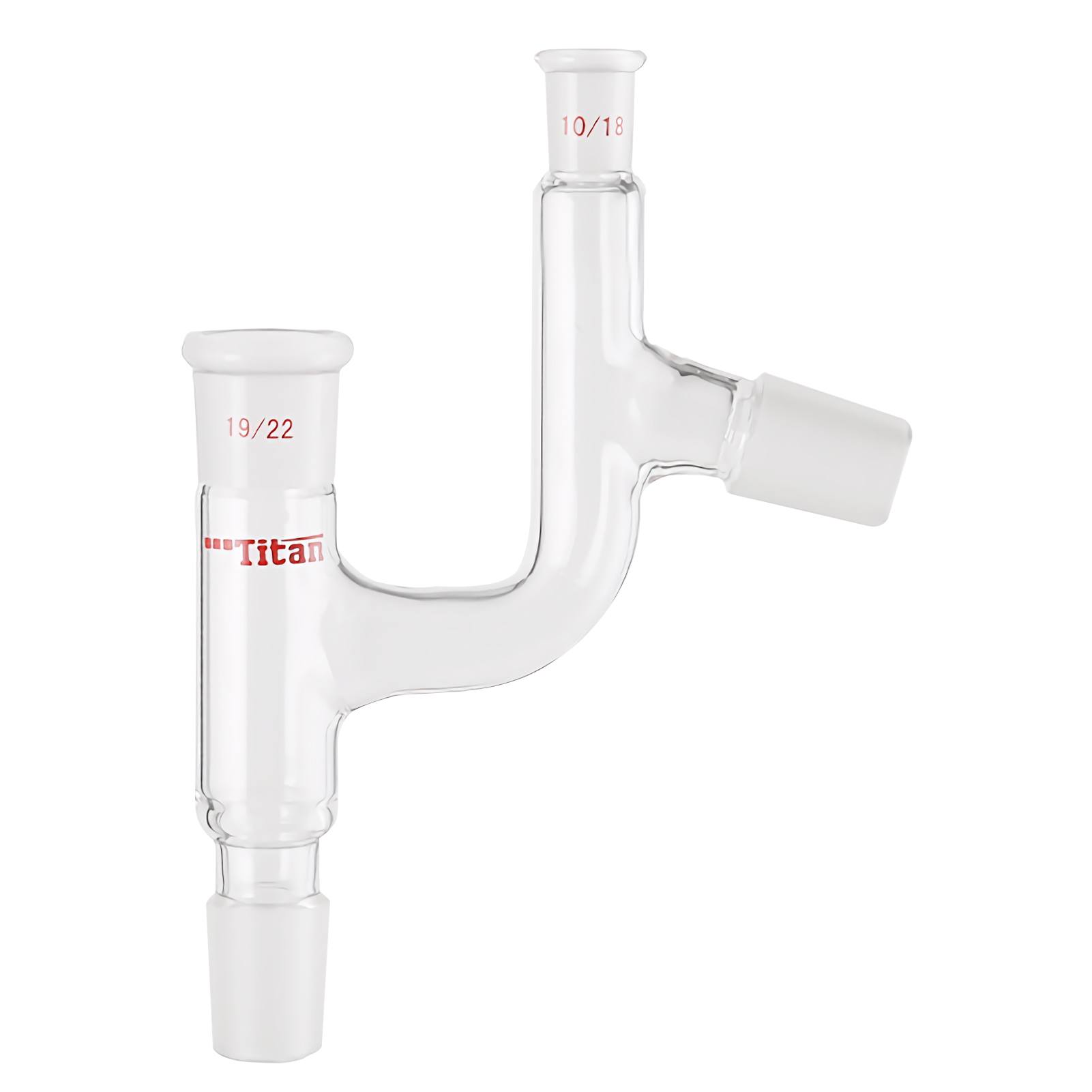 ADAMAS BETA Fractionation Head 4-Grinding Mouth Fractionation Connector Laboratory Glass Joint Standard Thermometer Distillation Experiment