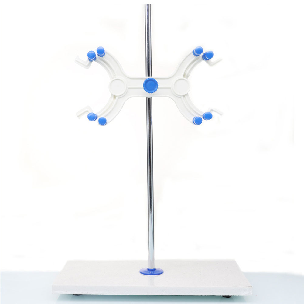 ADAMAS-BETA Lab Titration Table White Porcelain/Glass/White Marble Base with 650mm Iron Rod for Acid Base Titration Experiment
