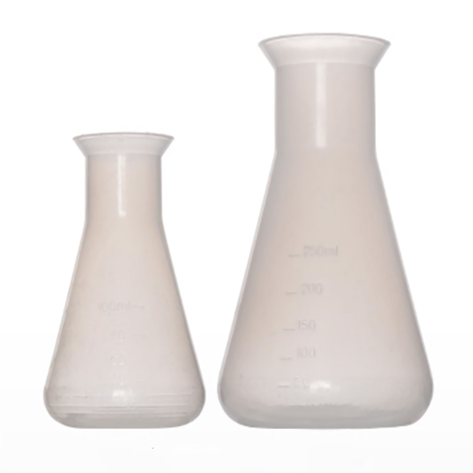 ADAMAS BETA High Temperature Resistance Bellmouth Plastic Triangle Flask 100ml 250ml Laboratory PP Graduated Conical Flask Reagent Storage Bottle