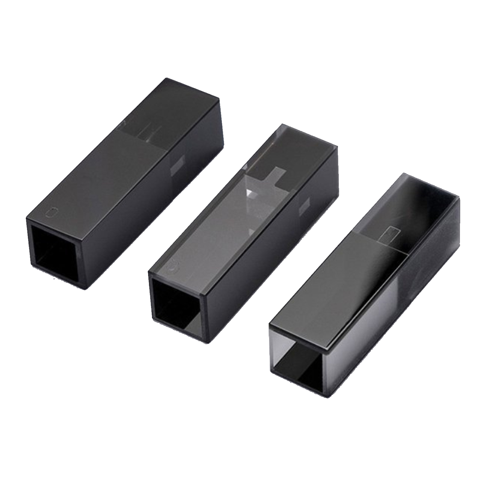 ADAMAS-BETA Quartz Cuvette with Cover Oblique Mouth Dark Wall Avoid Light Optical Path 10MM Laboratory Ultramicro Cuvette 50ul 100ul 200ul Absorption Tank