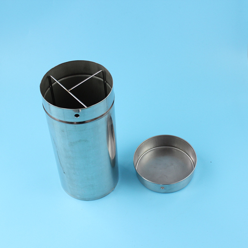 ADAMAS BETA 1pcs Lab Stainless Steel Sterilization Cartridge Reusable Laboratory Petri Dish Disinfection Bucket 90x200mm 106x250mm