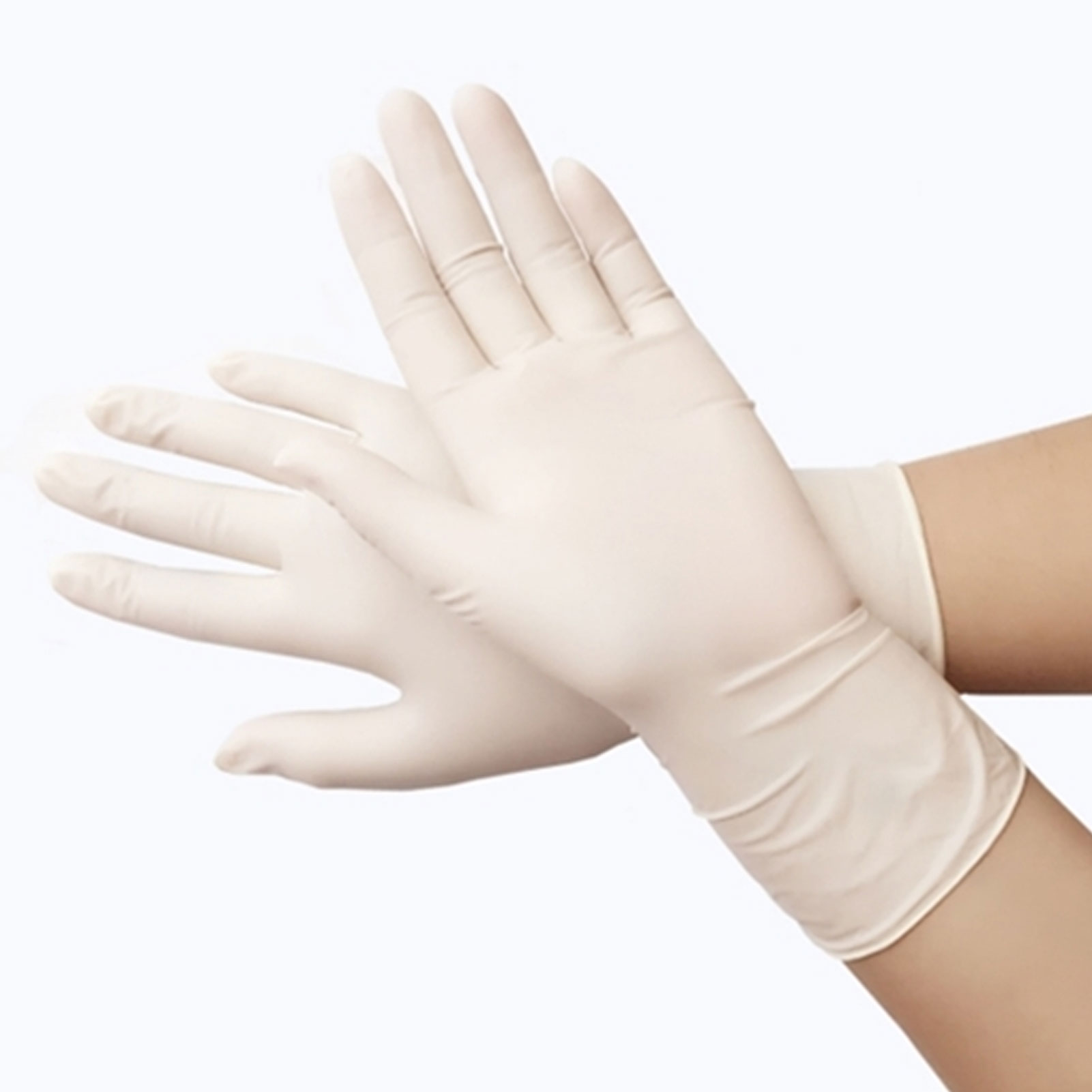 ADAMAS BETA Wholesale Single-use 60pcs/Box Sterile Individual Packaged Natural Latex Gloves Coating Powder Free Laboratory Protective gloves