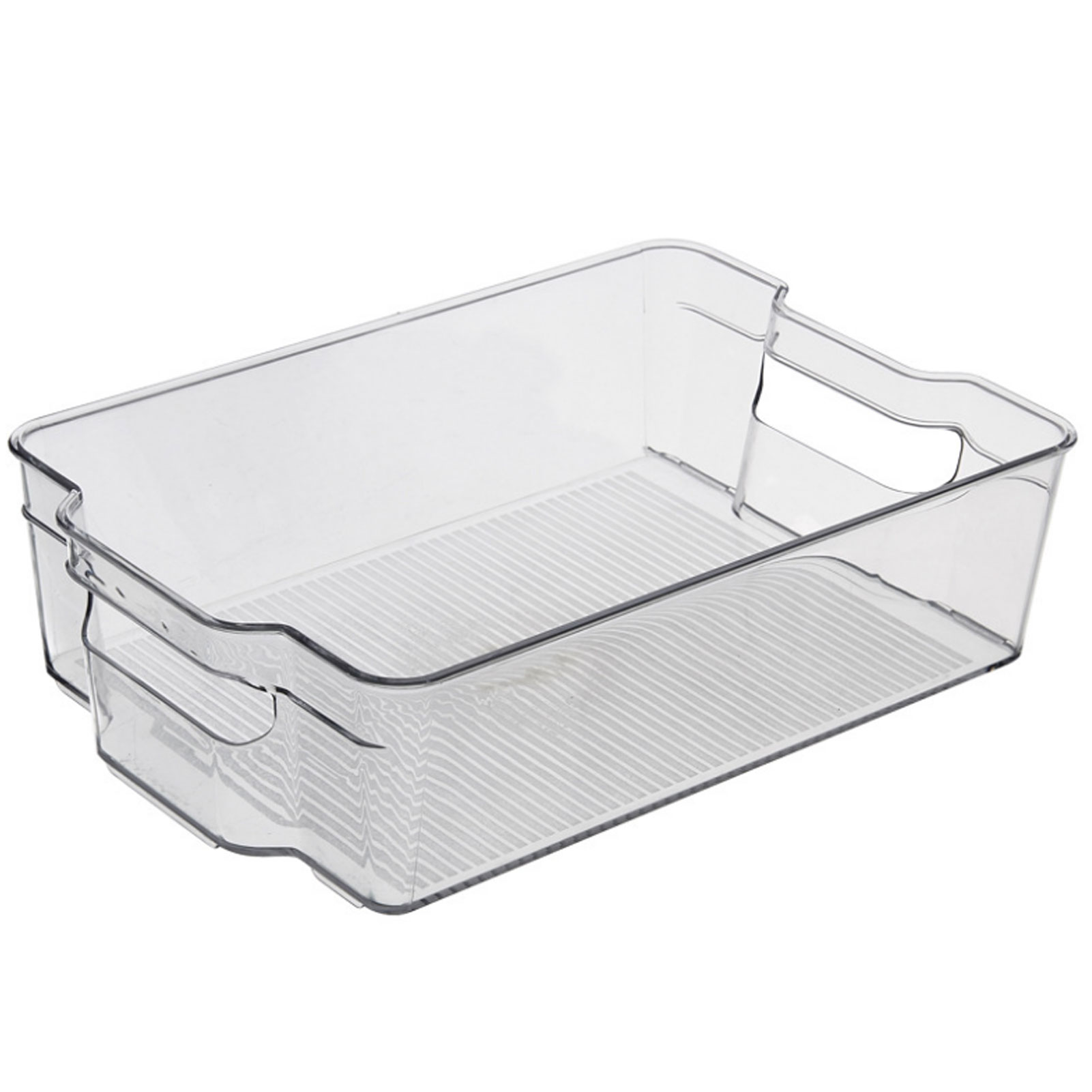 ADAMAS BETA Lab PET Refrigerator Reagent Storage Box With Handle Transparent 37.5cm/32cm Laboratory Plastic Storage Box