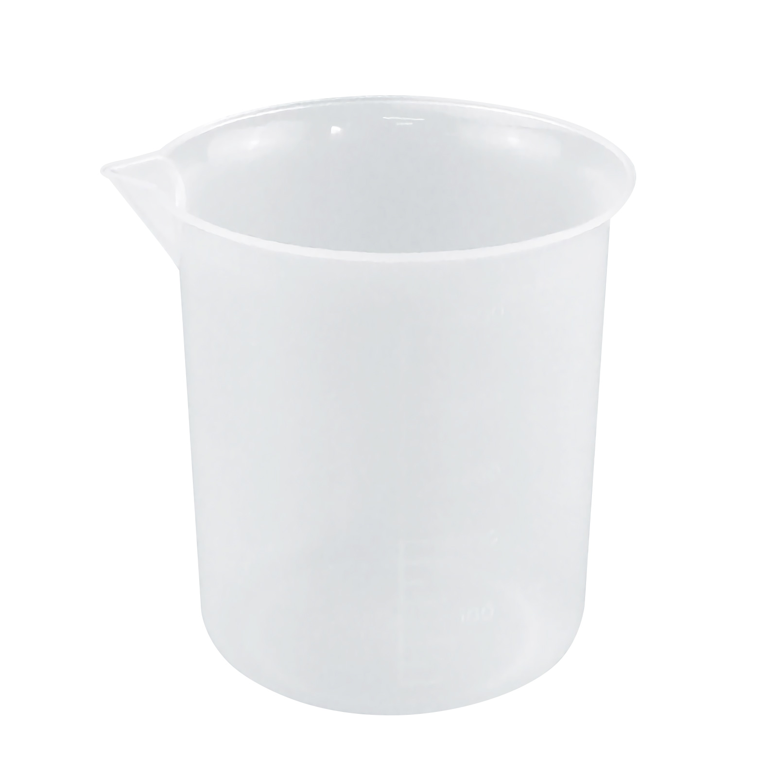 ADAMAS-BETA Lab Graduated PP Plastic Beaker Olecranon Outlet without Handle 250ml 1000ml Clear Laboratory Measuring Cup