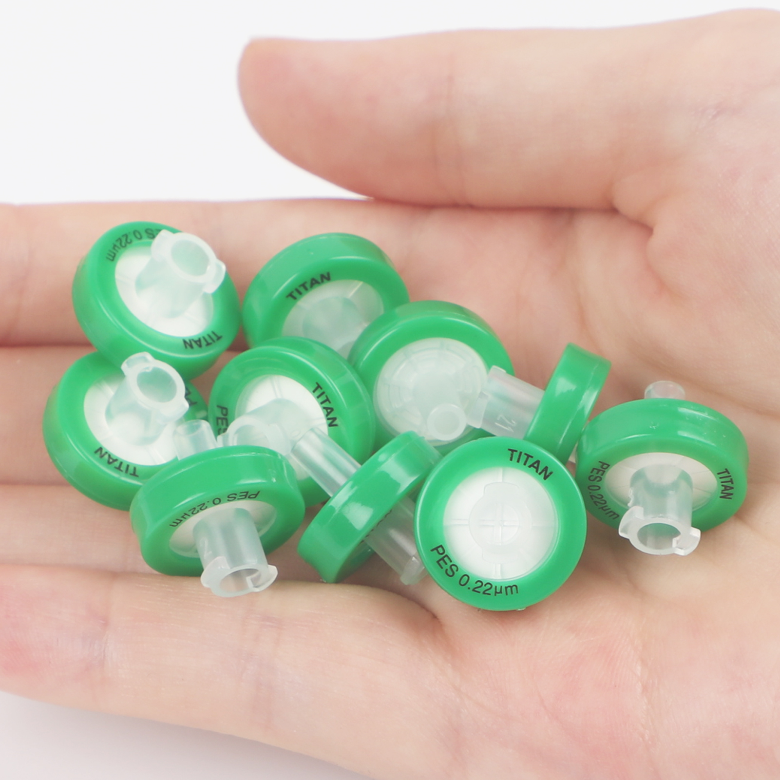 ADAMAS-BETA 10pcs Syringe Needle Filter 0.22um 0.45um PVDF/NY/PTFE/PES Disposable Non-sterile Syringe Filter Lab Supplies Accessories