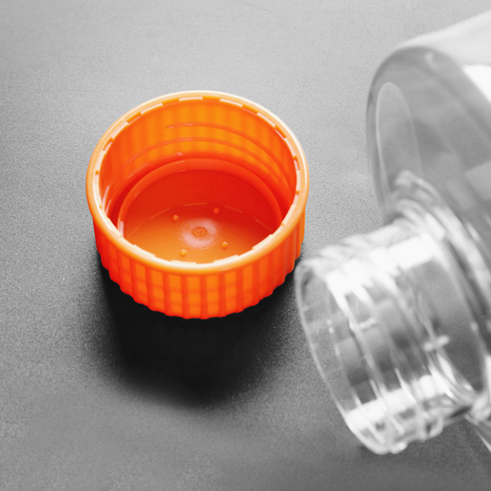 ADAMAS BETA Transparent Polystyrene Culture Liquid Bottle with HDPE Cover Laboratory Cell/Microbial Culture Storage Bottle 150ML-2000ML