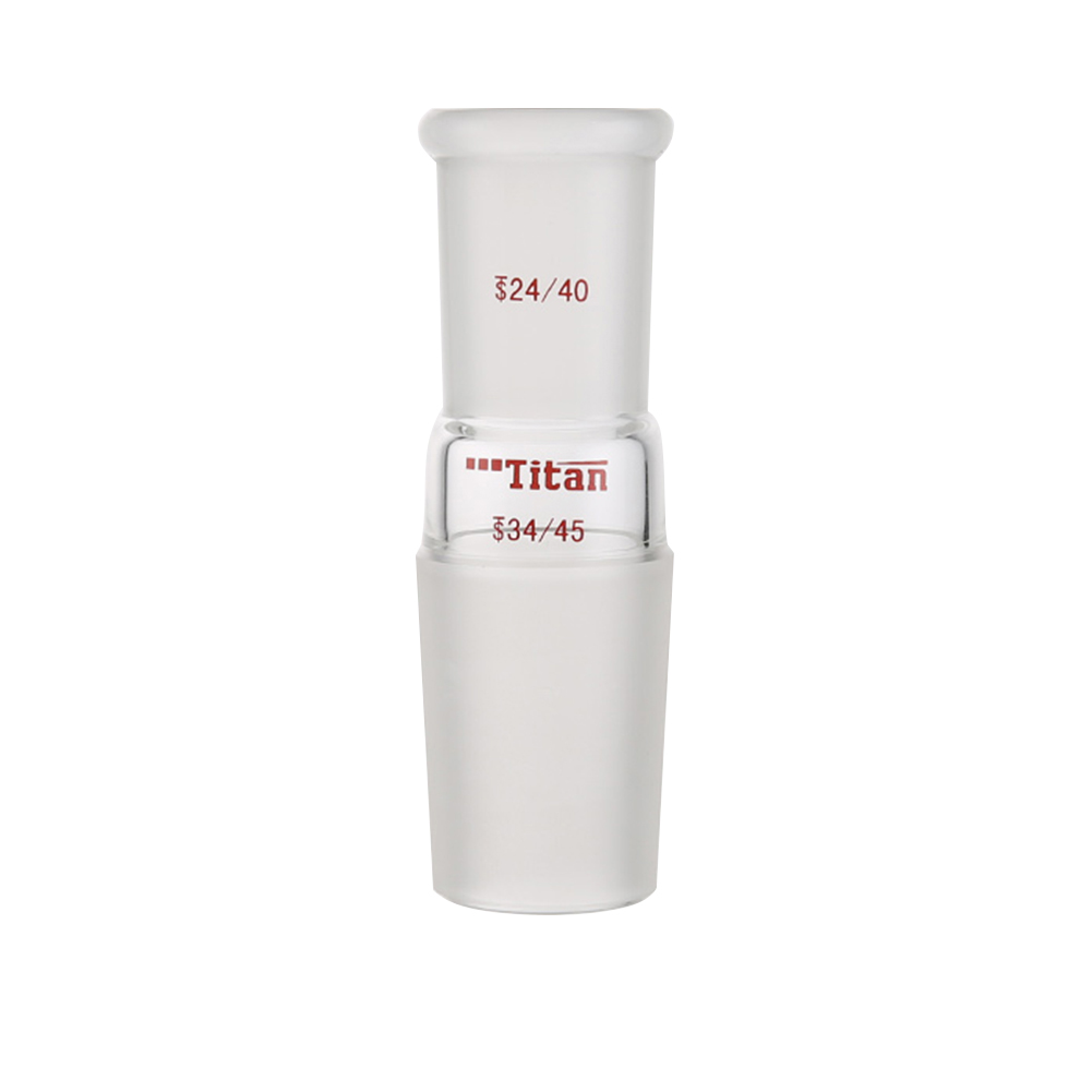 ADAMAS-BETA A-Shape High Borosilicate Glass Joint Glass Reducing Connecting Adapter Inner Grinding Mouth Connector Lab Glassware