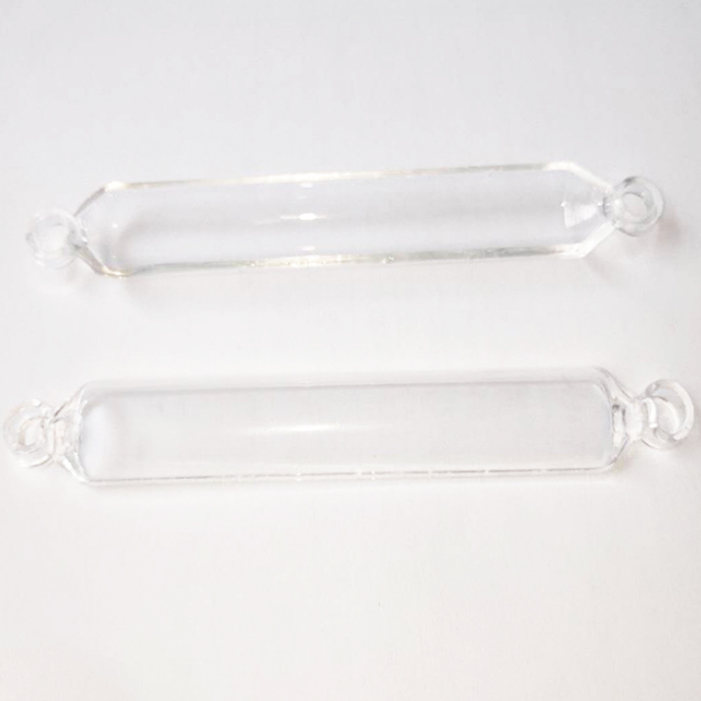 ADAMAS BETA Quartz Boat 5-12cm High Temperature Resistance Laboratory Burning Boat with Ear Handle for Sulfur Determination Experiment