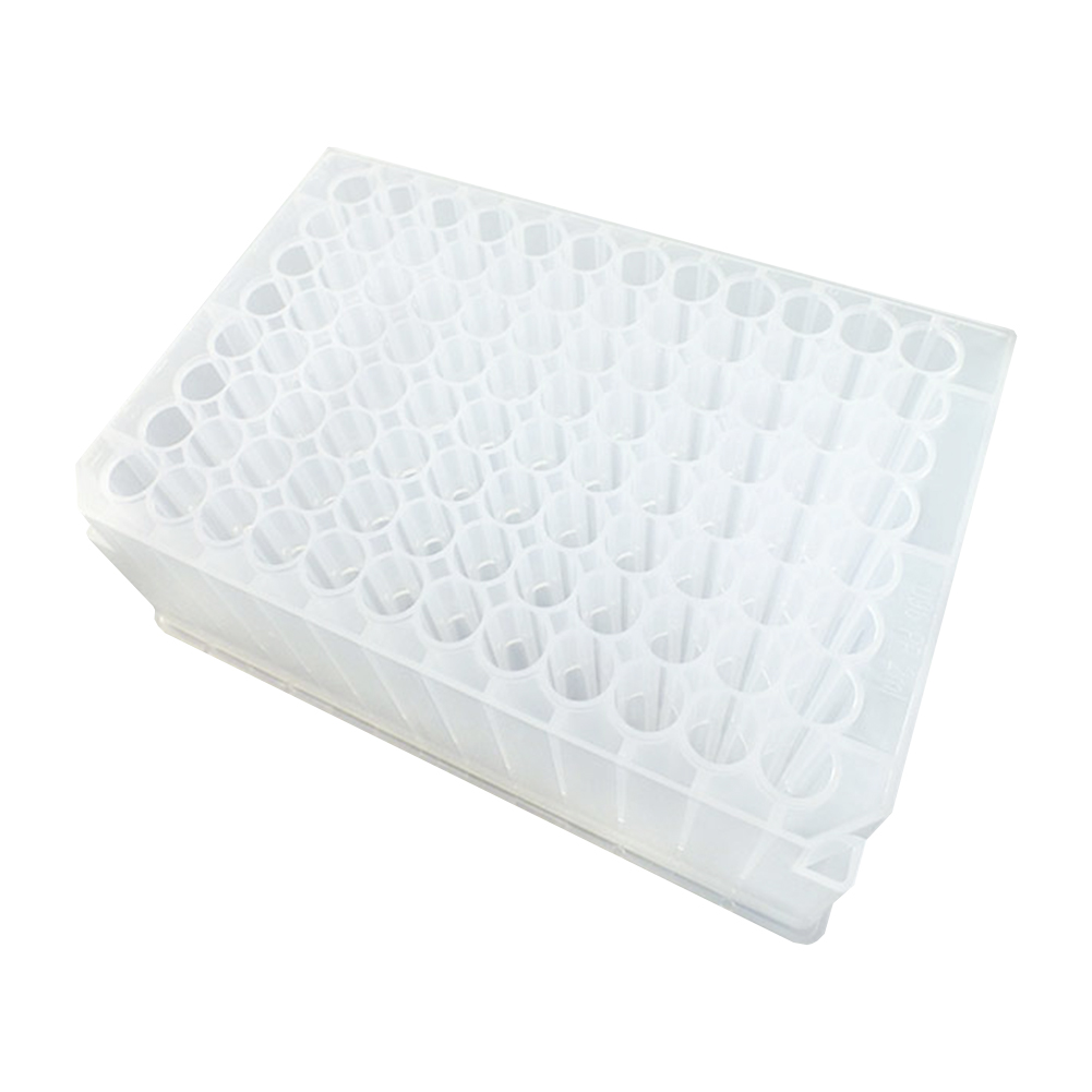 ADAMAS BETA Deep Hole Plate Laboratory Supplies 96 Wells Sample Clear PP Plastic High Capacity Collect Store Bacteria Culture Plate