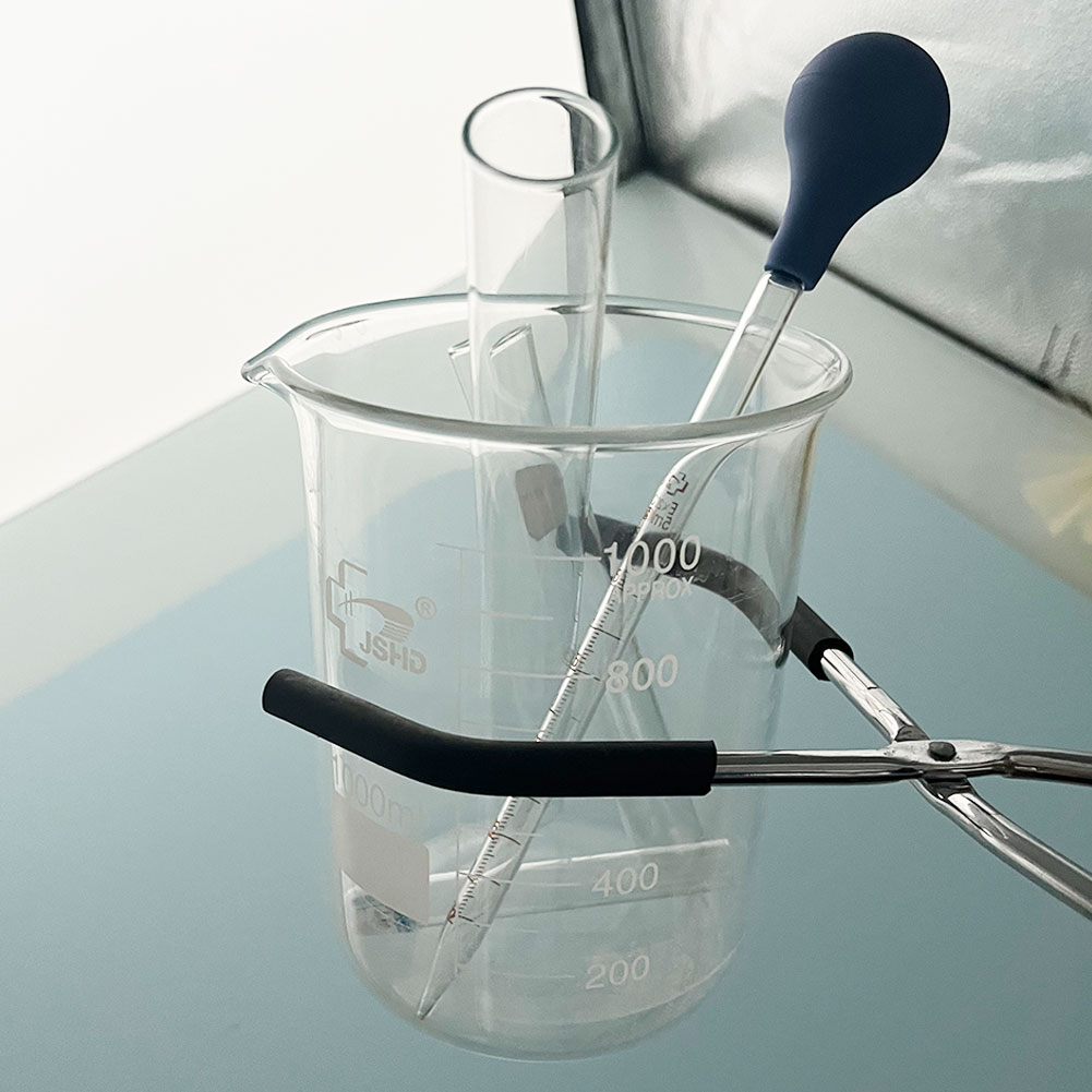 ADAMAS BETA 3.3 Boro Glass Beaker Set 5-14pcs Low Form with Spout Lab Measuring Cup Graduated 10-1000ml Beaker Clamp/Brush/Glass Stirring Rod