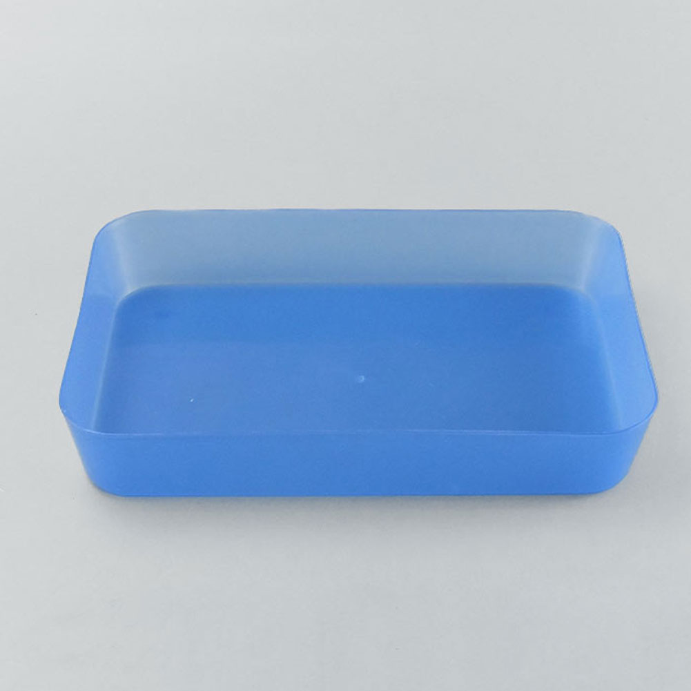 ADAMAS-BETA Laboratory PP Plastic Dish Square Portable Rectangular White Lab Supplies Storage Tray without Cover