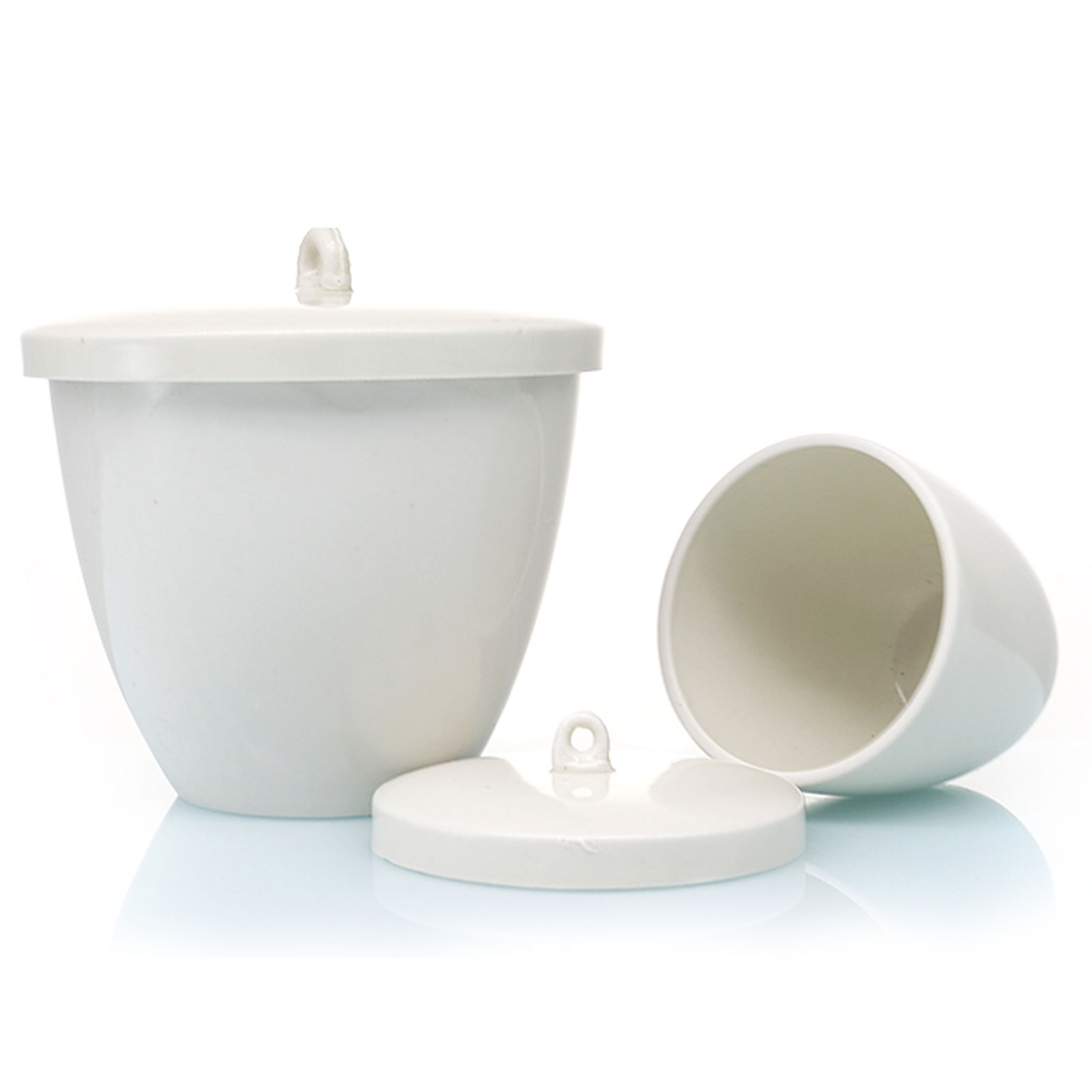 ADAMAS BETA Lab Ceramic Crucible with Cover 5-300ml for Laboratory Solvent Eevaporation/Crystallization Experiments