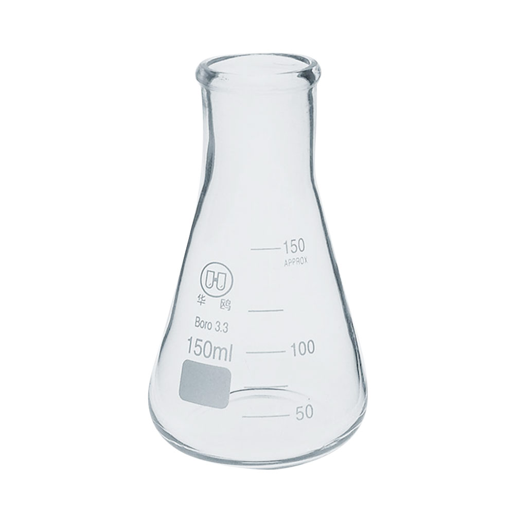 ADAMAS-BETA Lab Glass Triangular Beaker Erlenmeyer Flask with Stopper Narrow Mouth/Wide Neck 25ml-1000ml Micro Erlenmeyer Flask 10ml (Pack of 6/12)
