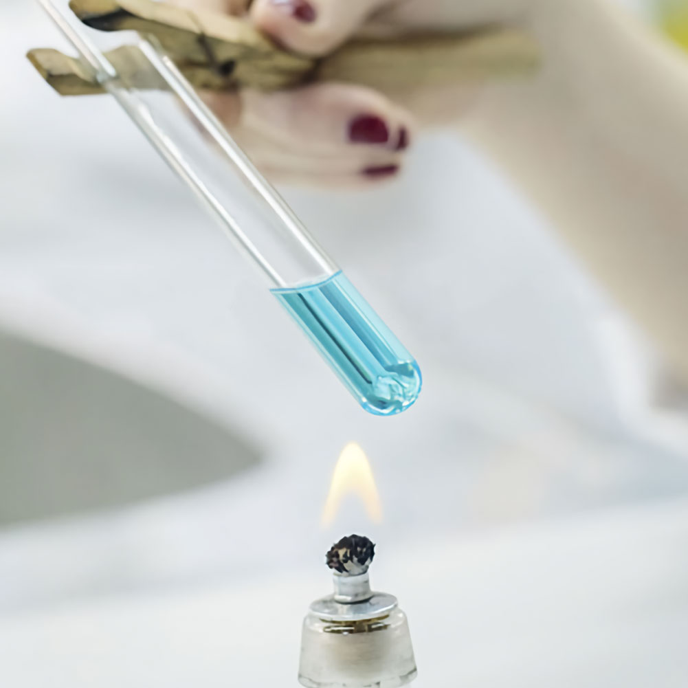 ADAMAS BEST 20*150mm Glass Test Tubes with Rubber Stopper+6 Well Plastic Test Tube Rack Laboratory Plastic Tube Holders Standers Set 13pcs