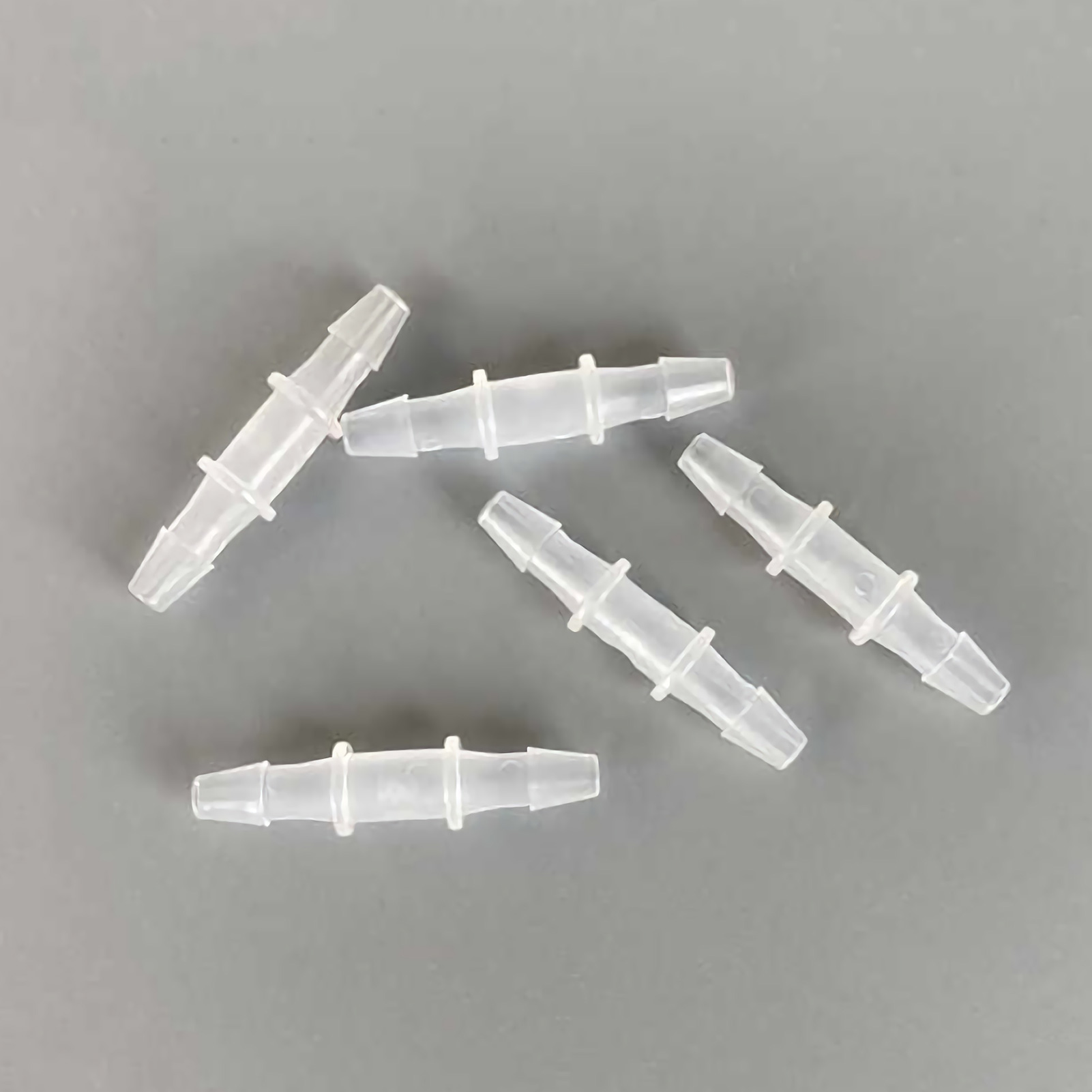 ADAMAS BETA Wholesale 10pcs PP Two-way Water/Air Pipe Barbed Straight Fittings Pagoda Type Hose Fittings 1/8" Same Diameter Lab Joint