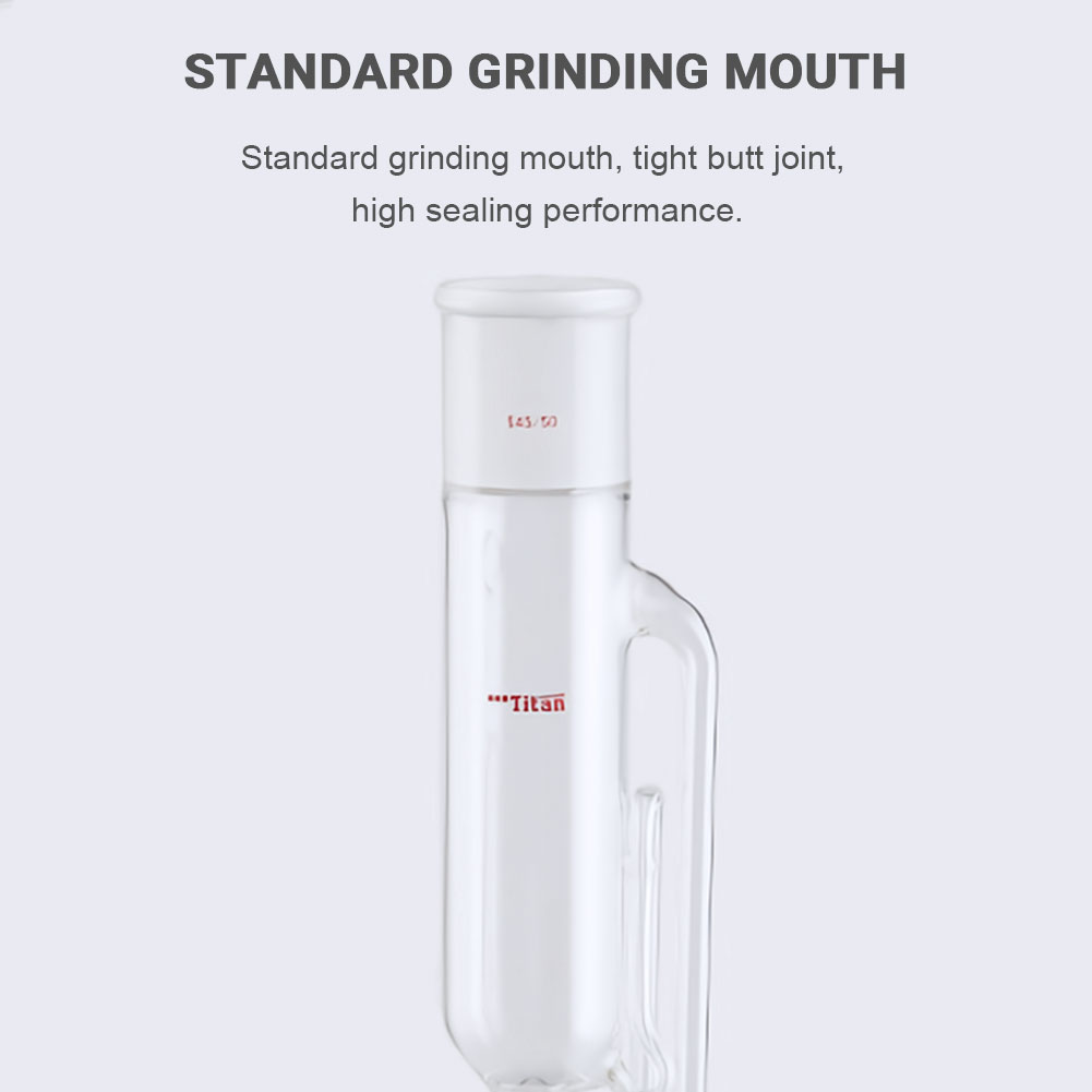 ADAMAS-BETA Soxhlet Fat Extractor High Borosilicate Glass Extraction Tube Grinding Mouth 55/50 45/50 34/45 Lab Glassware Cylinder