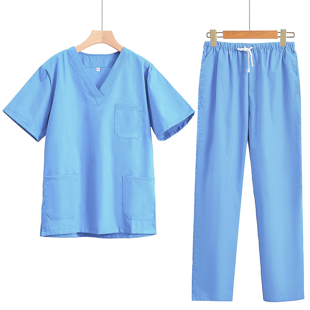 ADAMAS-BETA Female Lab Clothes Short-sleeved Set Nurse Pharmacy Workwe