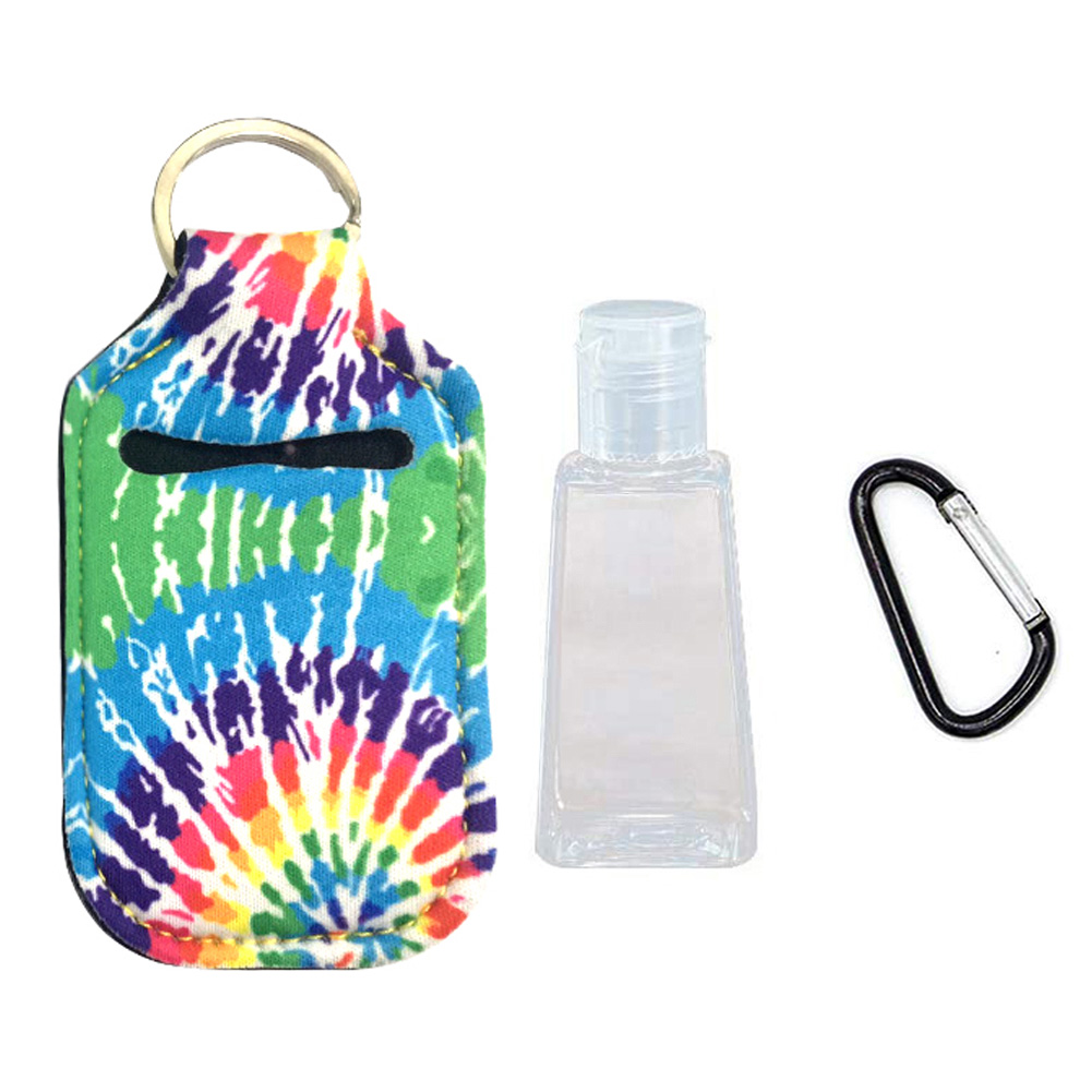 ADAMAS-BETA 10pcs Keychain Travel Bottles 30ml Refillable Hand Sanitizer Holder clip on Small Mini Portable Bottles Containers Carrier for Toiletries,Shampoo,Lotion