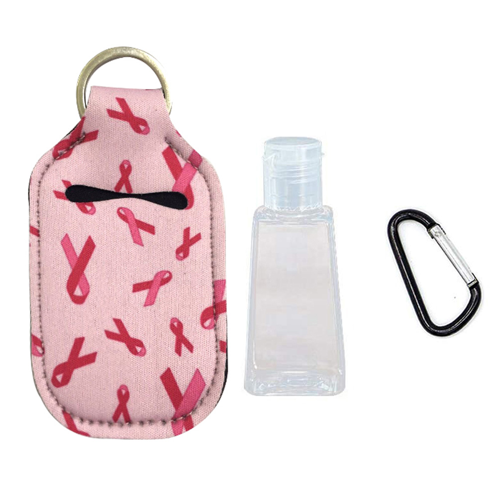 ADAMAS-BETA 10pcs Keychain Travel Bottles 30ml Refillable Hand Sanitizer Holder clip on Small Mini Portable Bottles Containers Carrier for Toiletries,Shampoo,Lotion