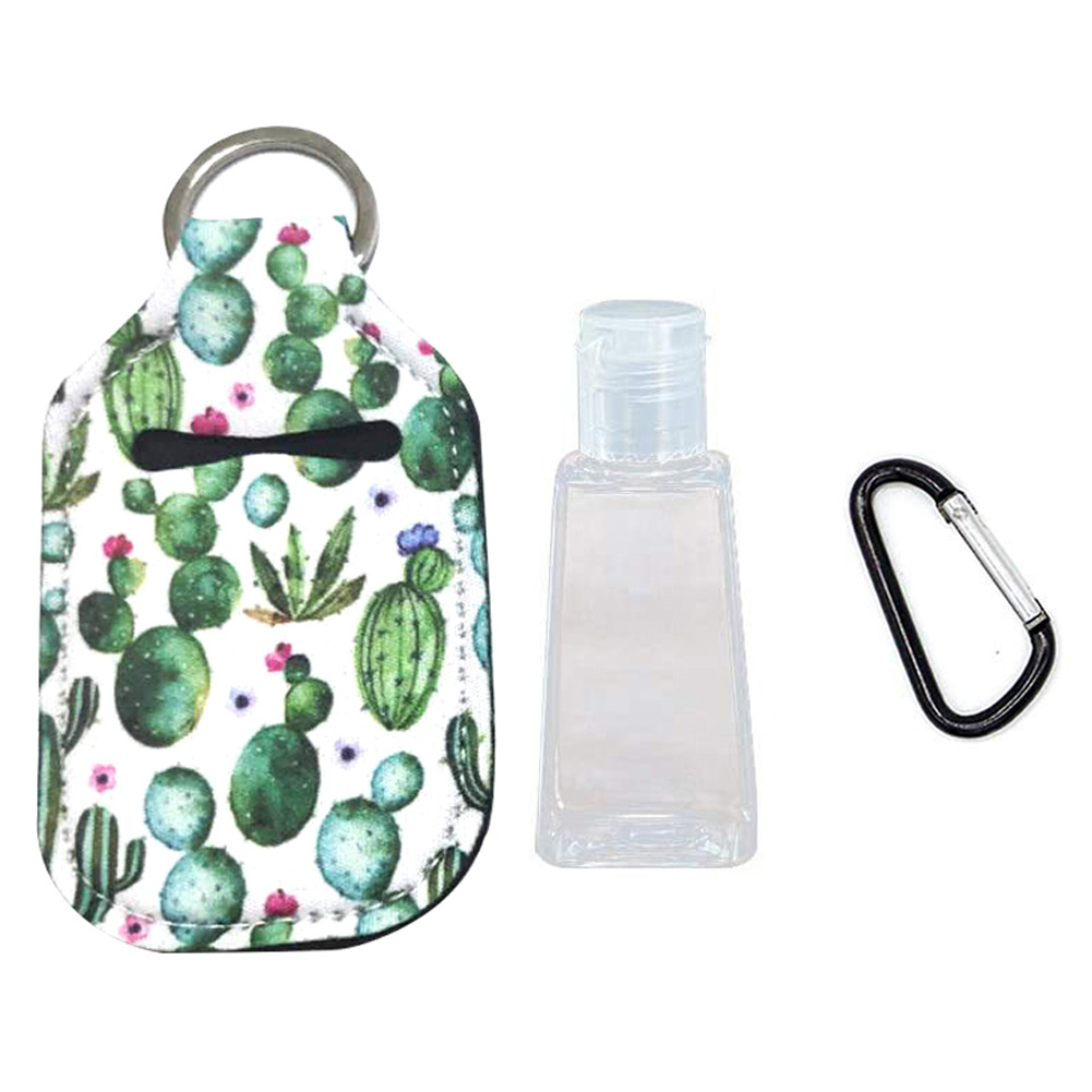 ADAMAS-BETA 10pcs Keychain Travel Bottles 30ml Refillable Hand Sanitizer Holder clip on Small Mini Portable Bottles Containers Carrier for Toiletries,Shampoo,Lotion