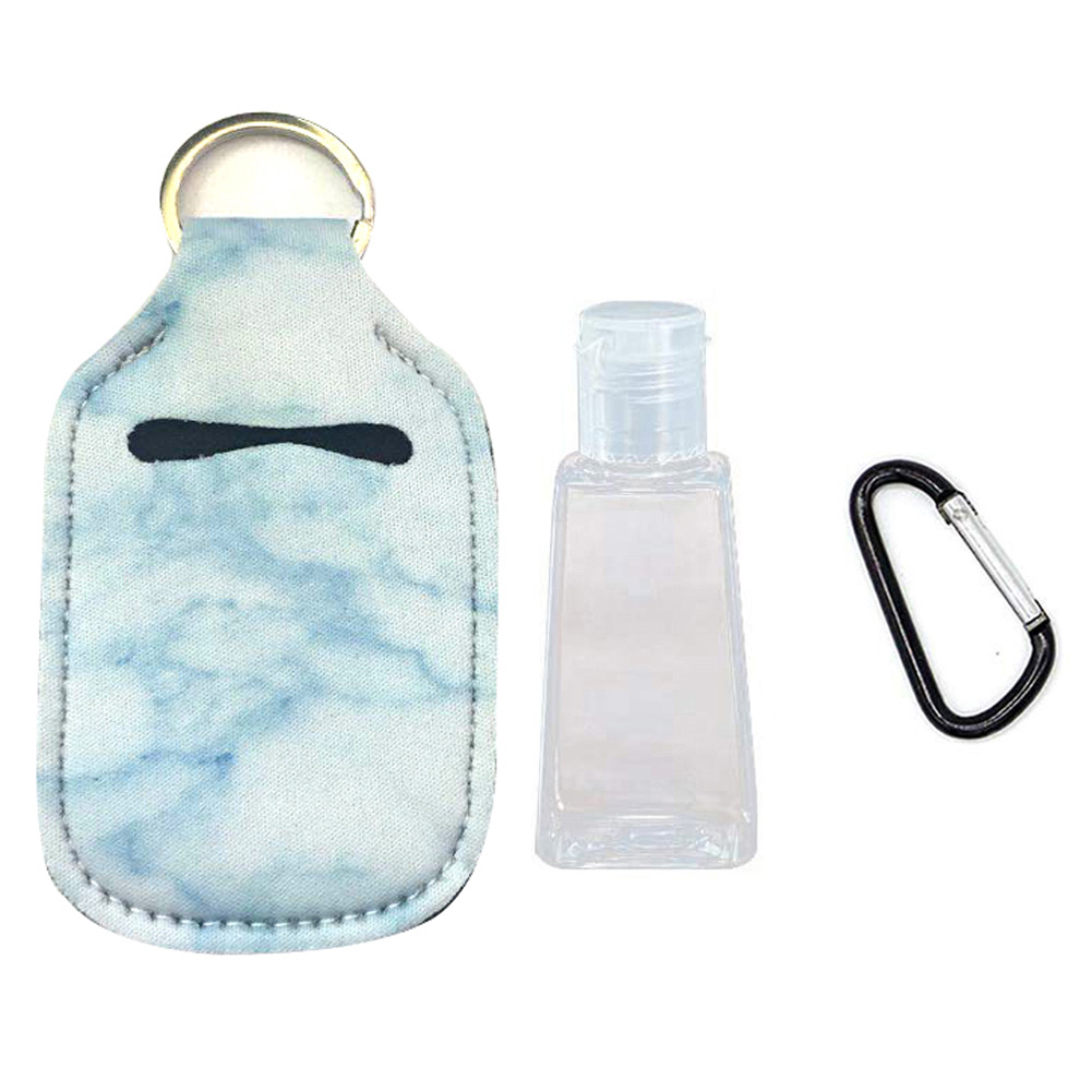 ADAMAS-BETA 10pcs Keychain Travel Bottles 30ml Refillable Hand Sanitizer Holder clip on Small Mini Portable Bottles Containers Carrier for Toiletries,Shampoo,Lotion