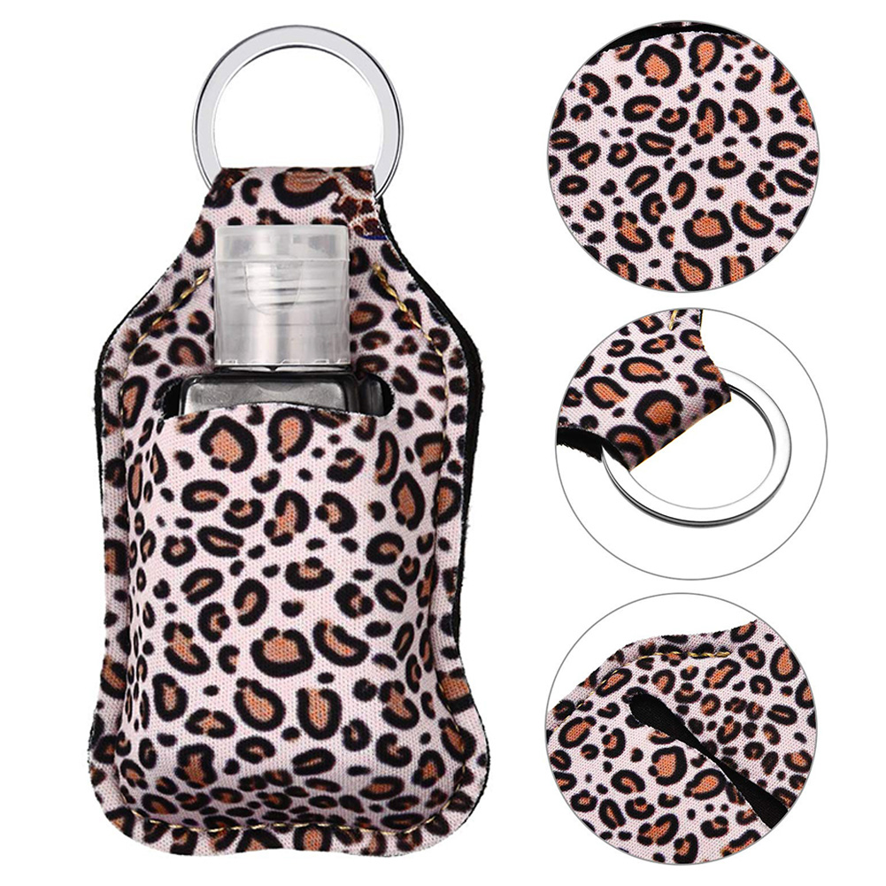 ADAMAS-BETA 10pcs Keychain Travel Bottles 30ml Refillable Hand Sanitizer Holder clip on Small Mini Portable Bottles Containers Carrier for Toiletries,Shampoo,Lotion