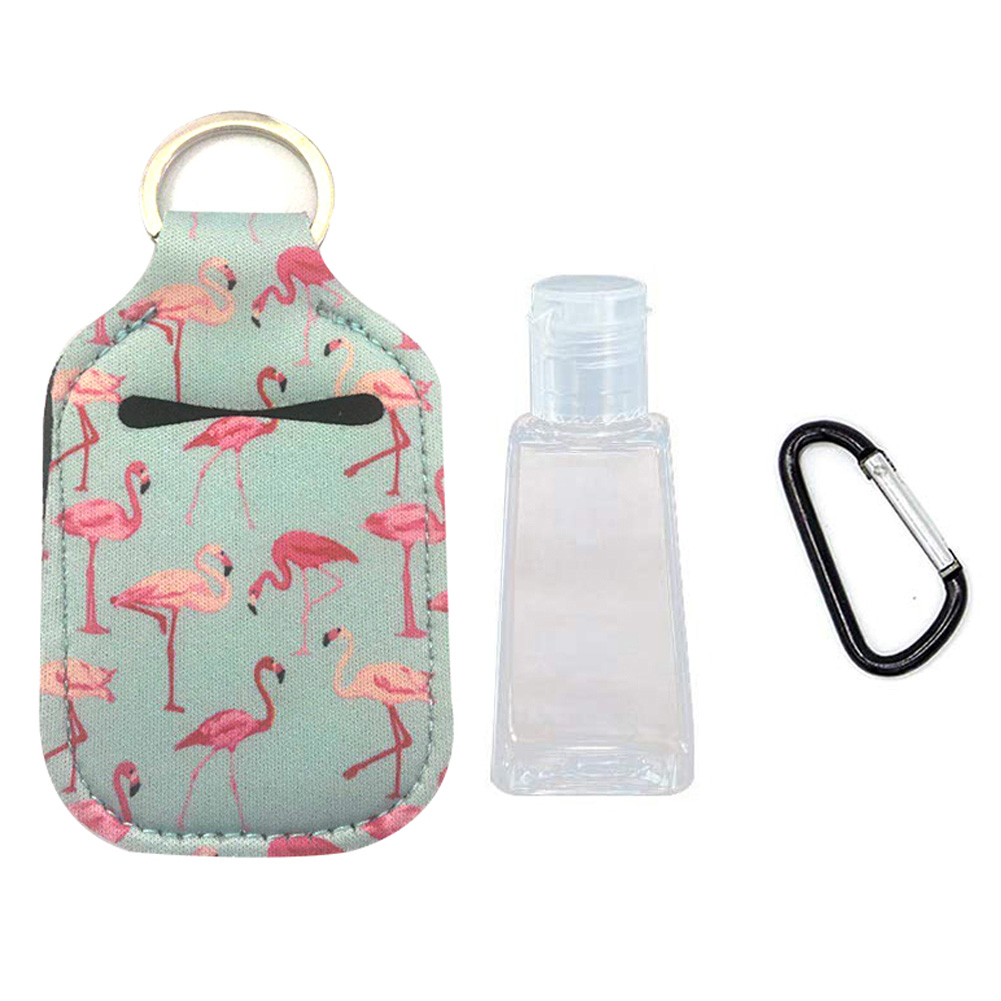 ADAMAS-BETA 10pcs Keychain Travel Bottles 30ml Refillable Hand Sanitizer Holder clip on Small Mini Portable Bottles Containers Carrier for Toiletries,Shampoo,Lotion